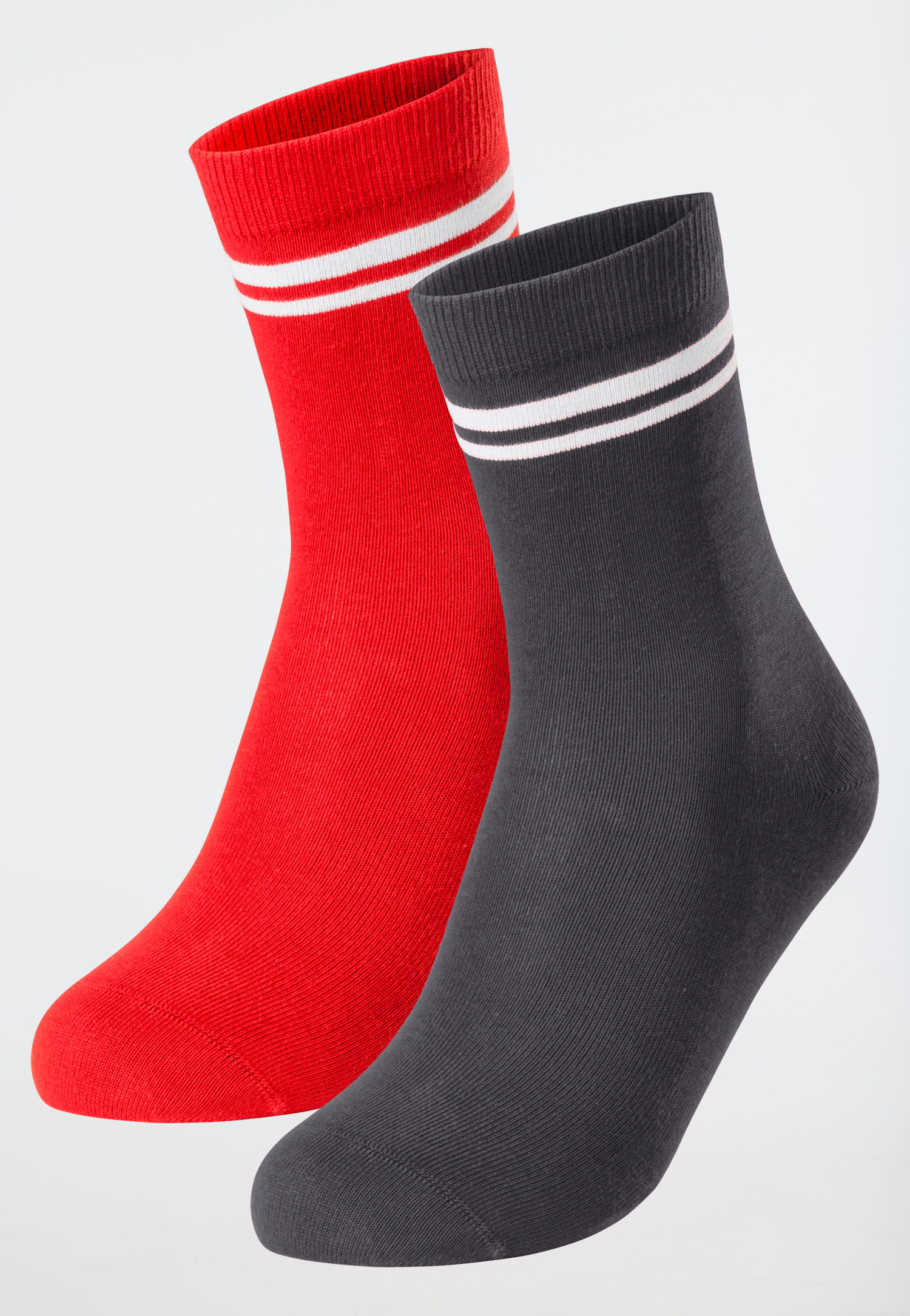 Socken 2er-Pack Stay Fresh medium Schaft rot/dunkelgrau - Fashion 43/46 Socken 2er-Pack Stay Fresh medium Schaft rot/dunkelgrau - Fashion 43/46 von Schiesser