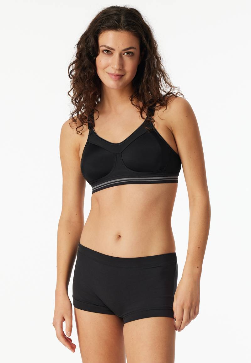 Sport-BH Aktiv High Impact schwarz - SCHIESSER Sport 80E von Schiesser