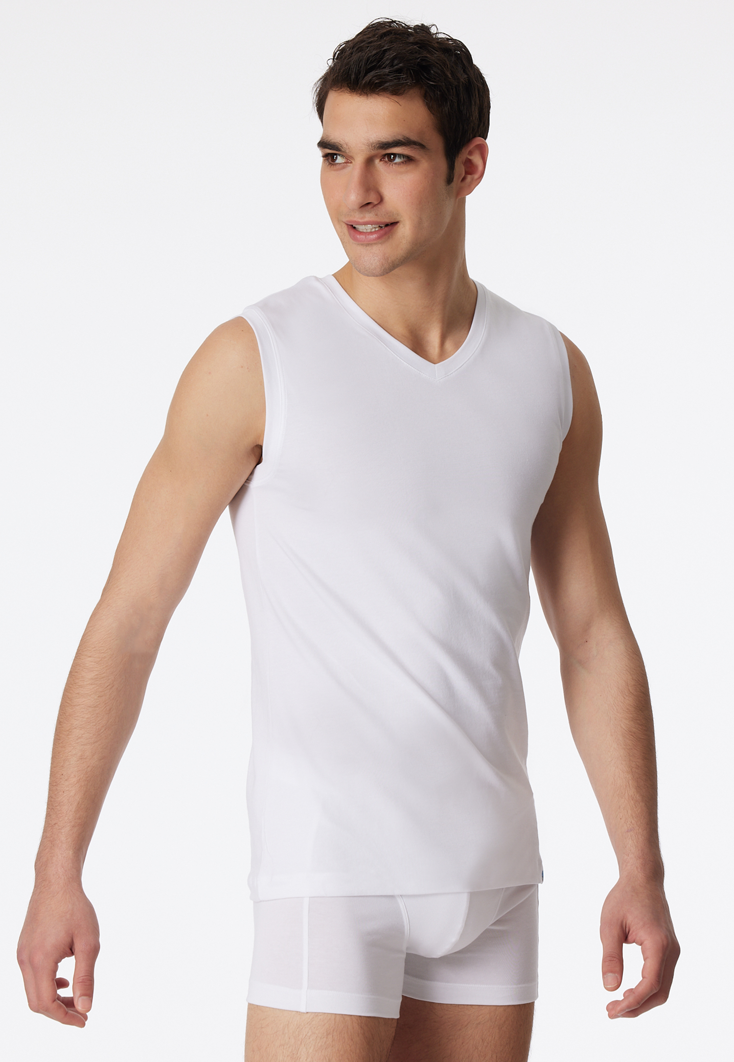 Tank Top weiß - Long Life Cotton 7 von Schiesser