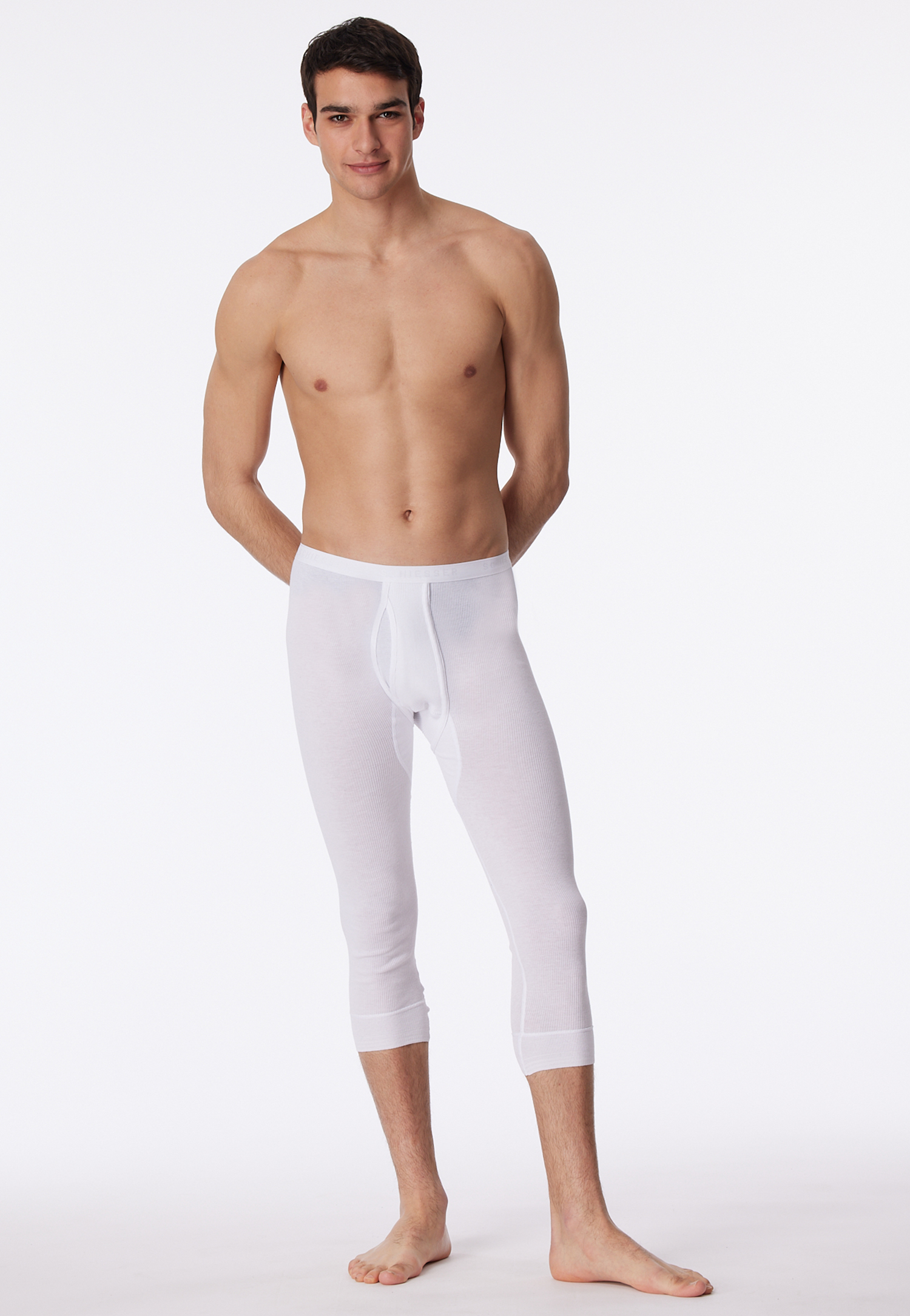 Unterhose 3/4-lang mit Eingriff weiß - Original Doppelripp 8 Unterhose 3/4-lang mit Eingriff weiß - Original Doppelripp 8 von Schiesser