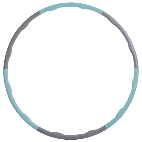 Schildkröt Fitness - Fitness-Hoop mit Massagewellen - Functional Training Gr Ø 100 cm grau/ skyblue von Schildkröt Fitness