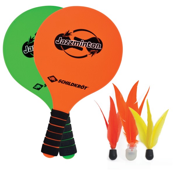 Schildkröt Fun Sports - Jazzminton Set - Strandspielzeug Gr One Size orange/grün von Schildkröt Fun Sports