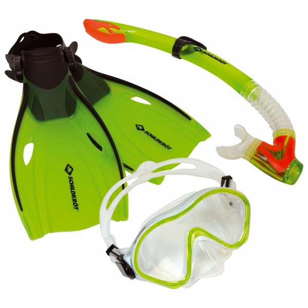 Schildkröt Fun Sports - Junior Schnorchel Set Bermuda - Strandspielzeug Gr S/M - 27-32 grün/orange von Schildkröt Fun Sports