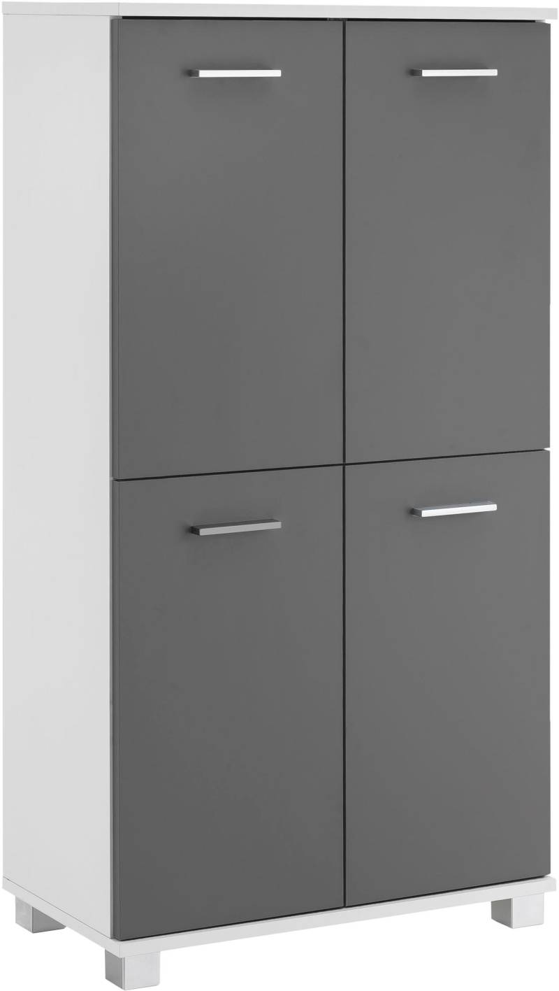 Schildmeyer Midischrank »Lumo«, Breite 60 cm, mit 4 Türen & Metallgriffen, Türanschlag wechselbar von Schildmeyer