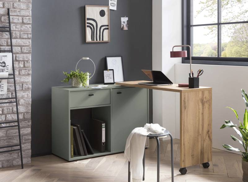 Schildmeyer Schreibtisch »Tiny Working«, praktisch im Home Office, Sideboard mit flexibler Arbeitsplatte von Schildmeyer