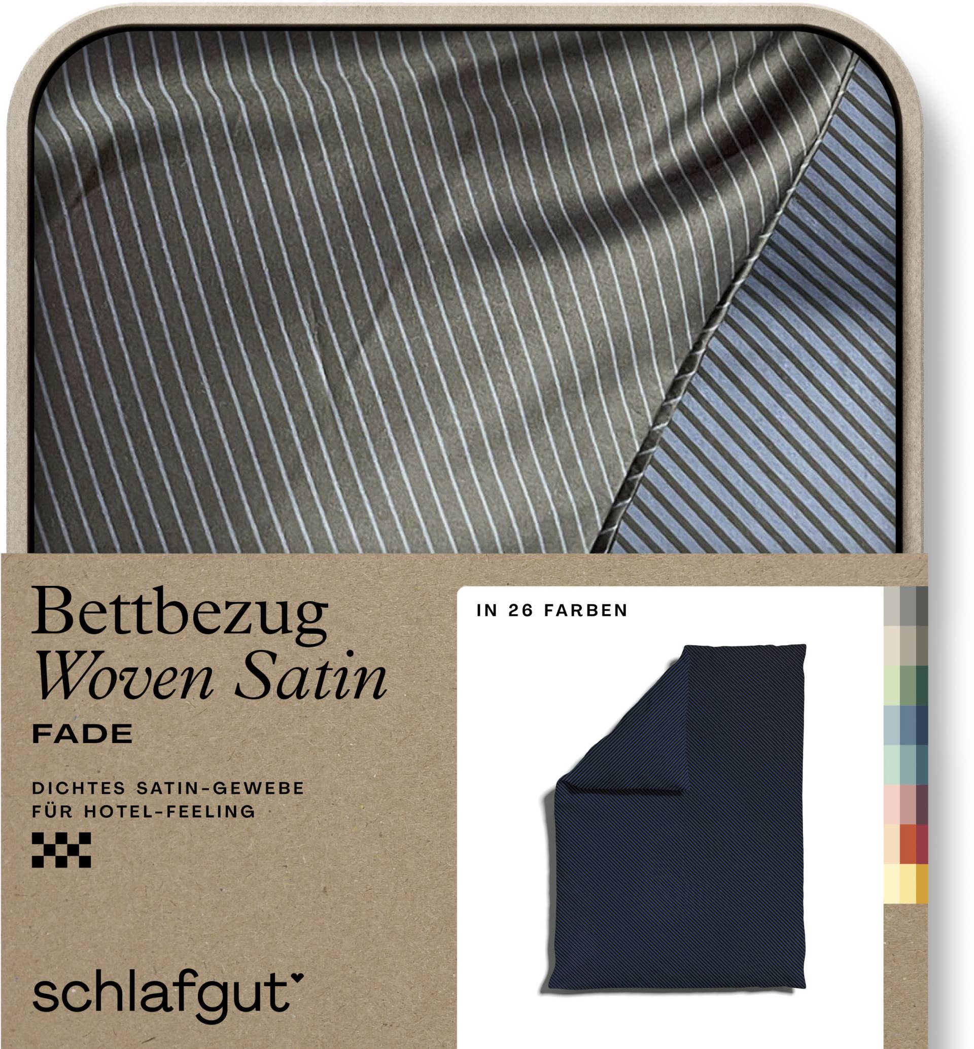 Schlafgut Bettbezug »Woven Satin Fade mit feinen Streifen«, (1 St.) von Schlafgut