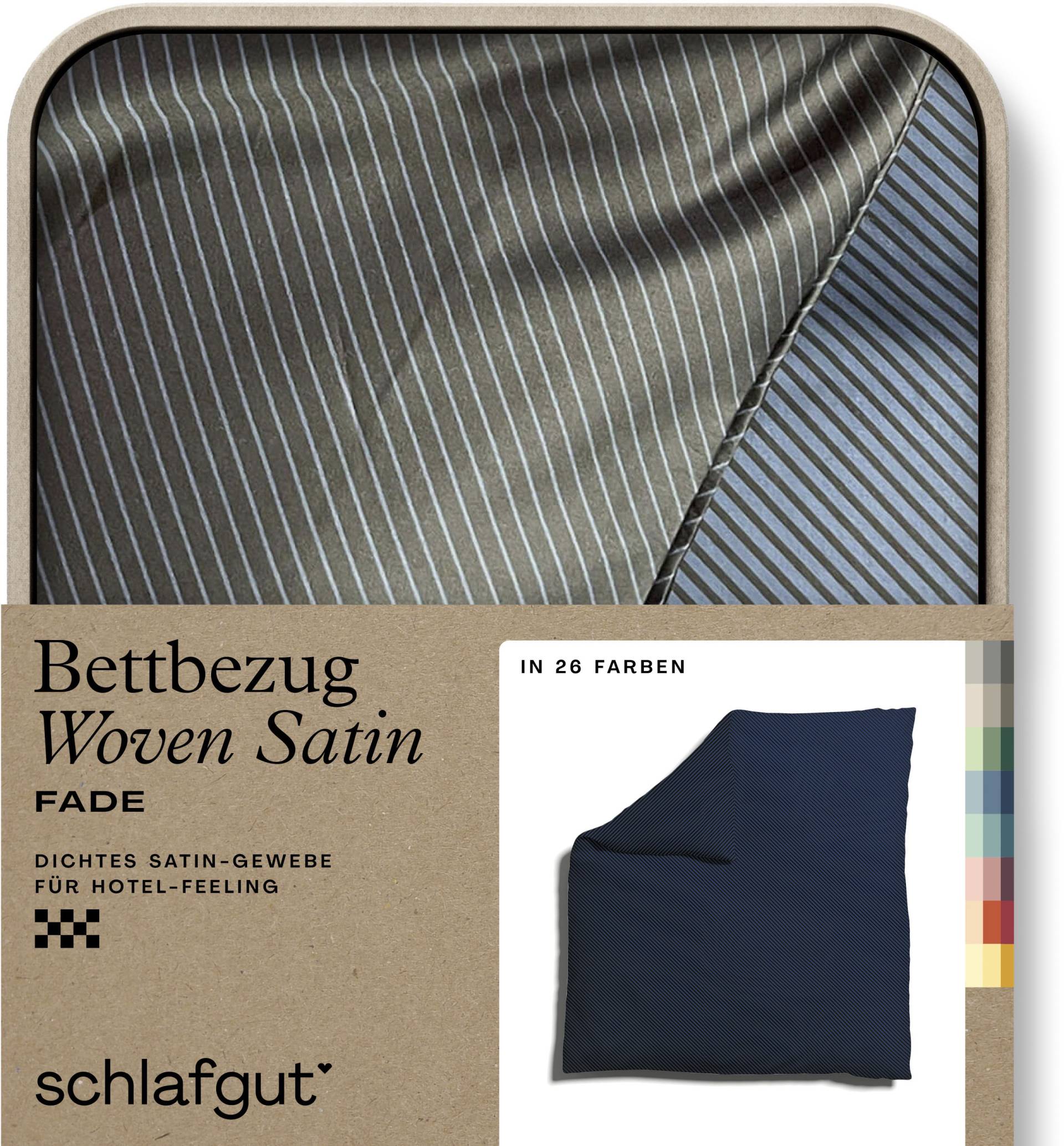 Schlafgut Bettbezug »Woven Satin Fade mit feinen Streifen«, (1 St.) von Schlafgut