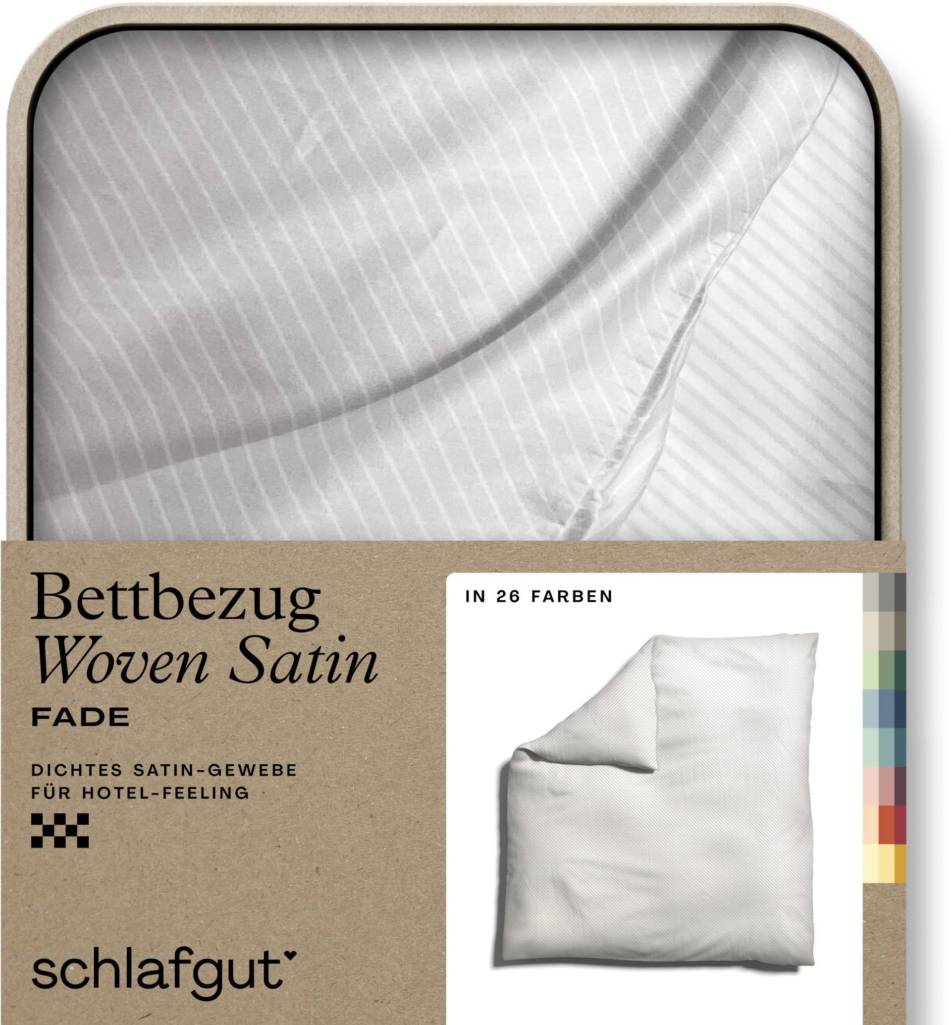 Schlafgut Bettbezug »Woven Satin Fade mit feinen Streifen«, (1 St.) von Schlafgut