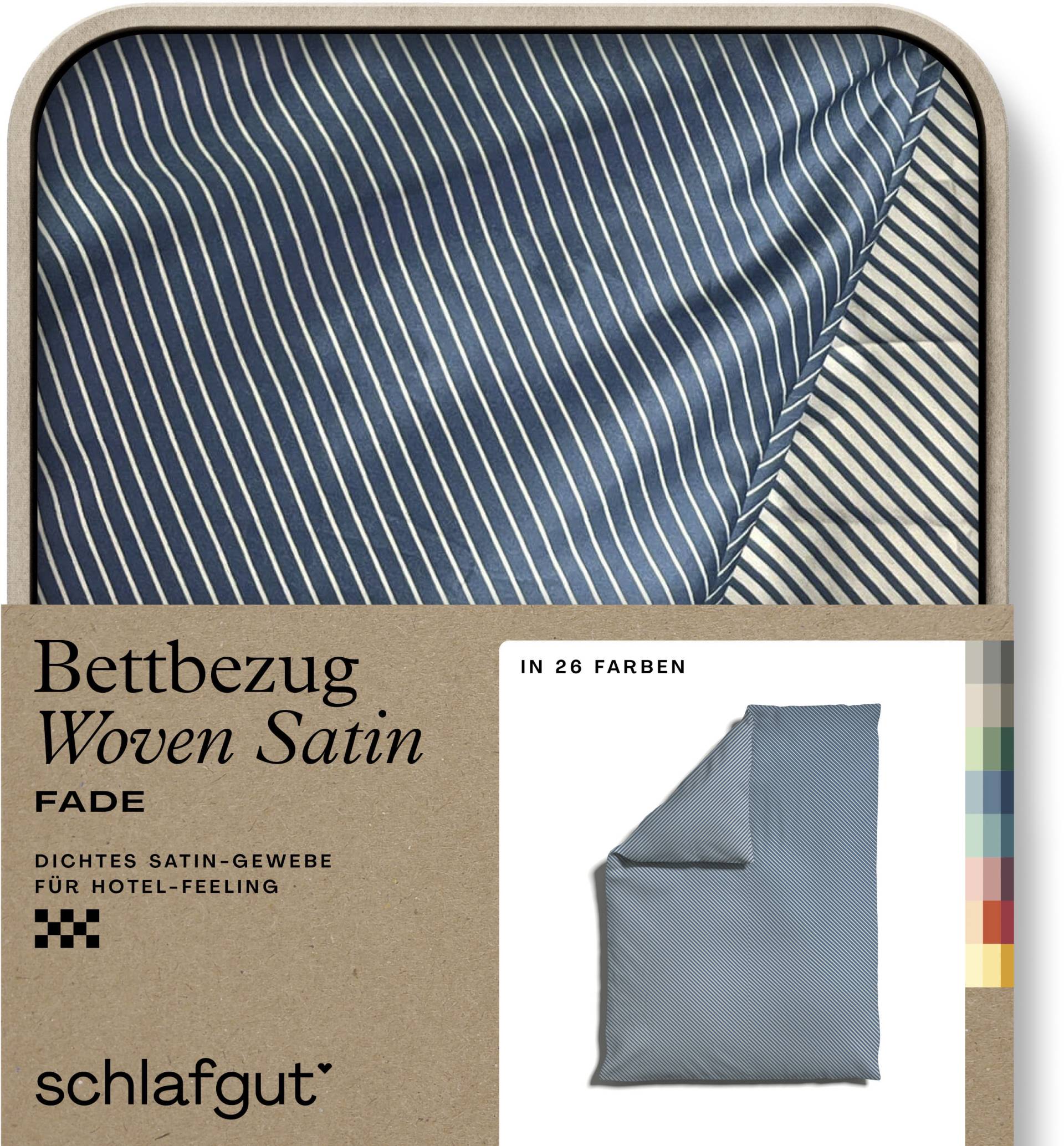 Schlafgut Bettbezug »Woven Satin Fade mit feinen Streifen«, (1 St.) von Schlafgut