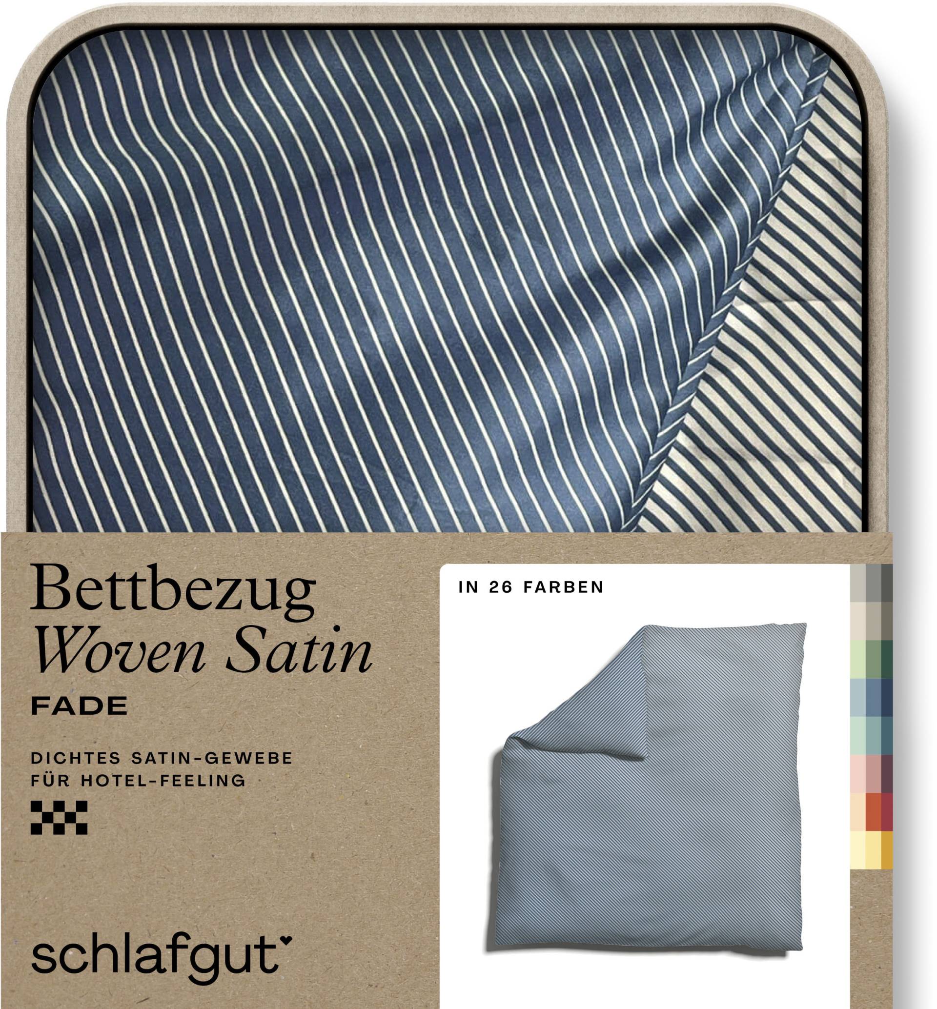 Schlafgut Bettbezug »Woven Satin Fade mit feinen Streifen«, (1 St.) von Schlafgut