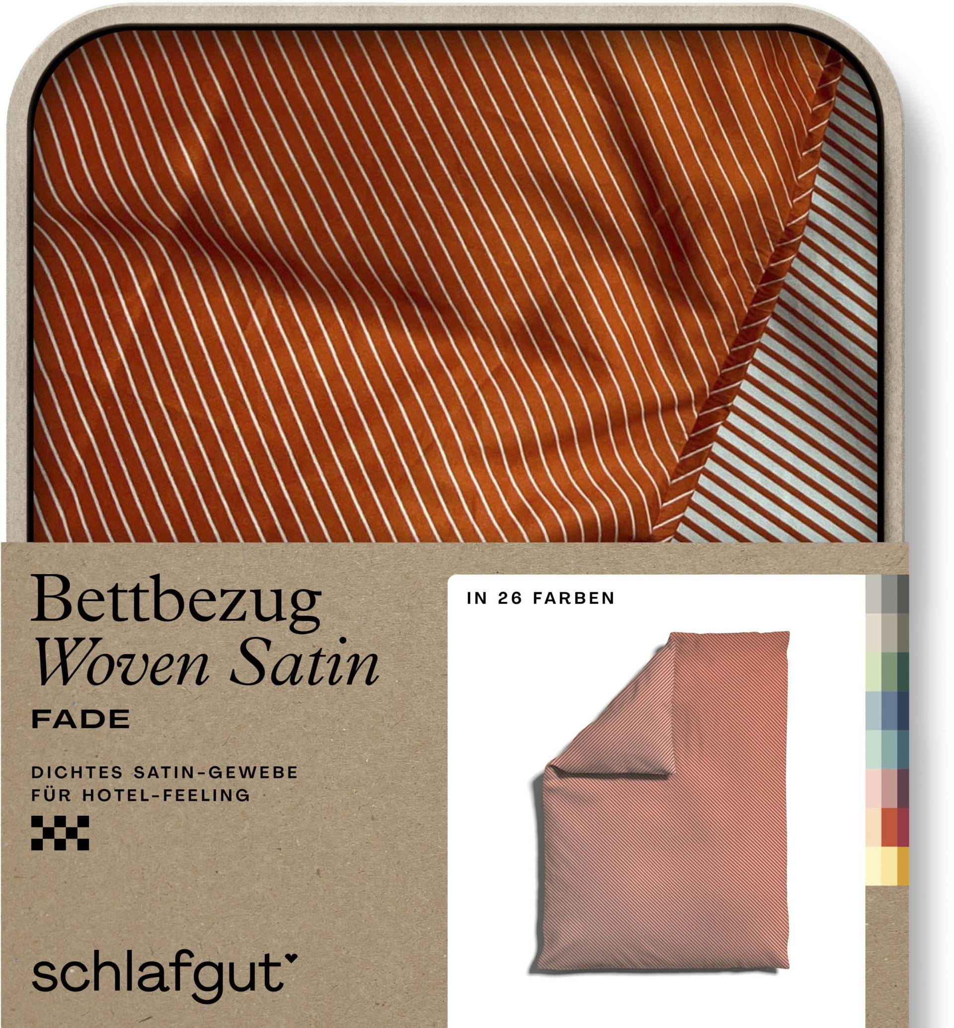 Schlafgut Bettbezug »Woven Satin Fade mit feinen Streifen«, (1 St.) von Schlafgut