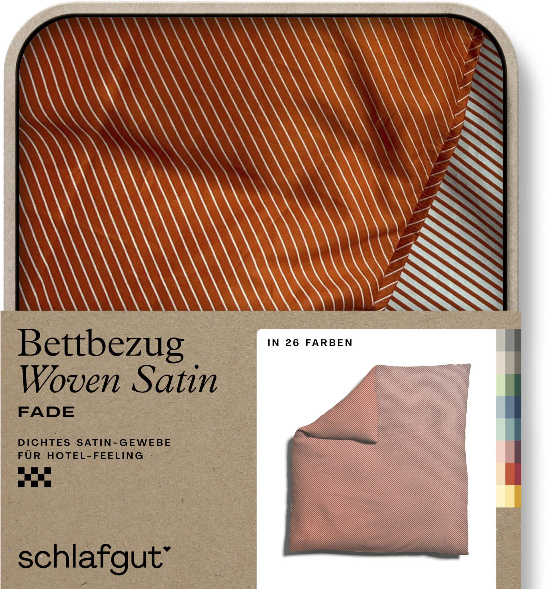 Schlafgut Bettbezug »Woven Satin Fade mit feinen Streifen«, (1 St.) von Schlafgut