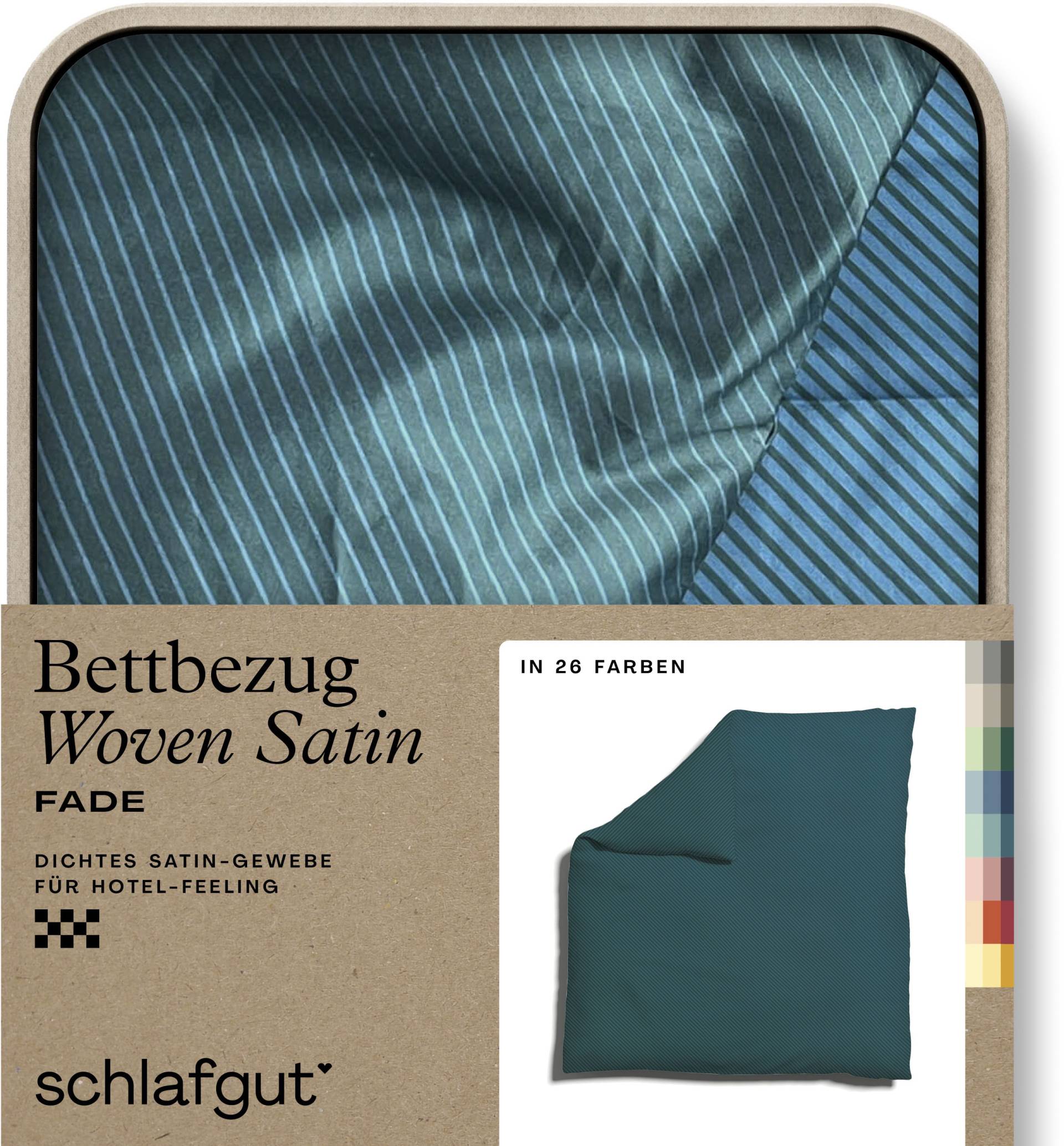 Schlafgut Bettbezug »Woven Satin Fade mit feinen Streifen«, (1 St.) von Schlafgut