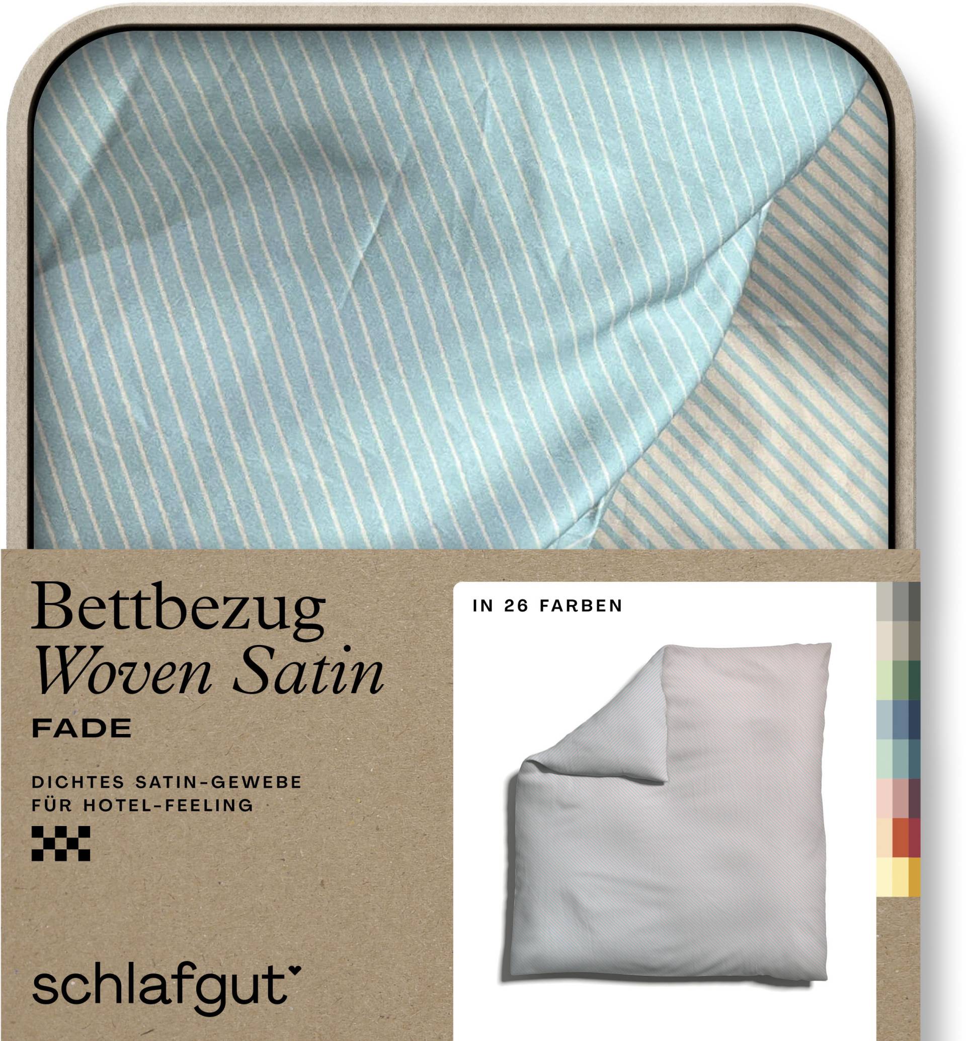 Schlafgut Bettbezug »Woven Satin Fade mit feinen Streifen«, (1 St.) von Schlafgut