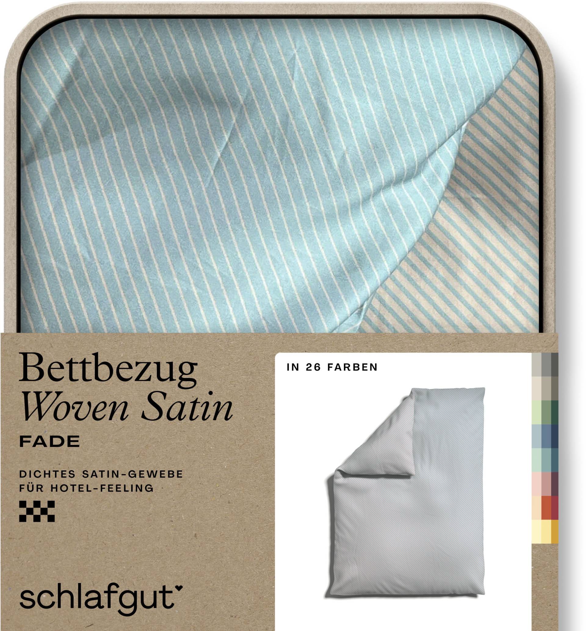 Schlafgut Bettbezug »Woven Satin Fade mit feinen Streifen«, (1 St.) von Schlafgut