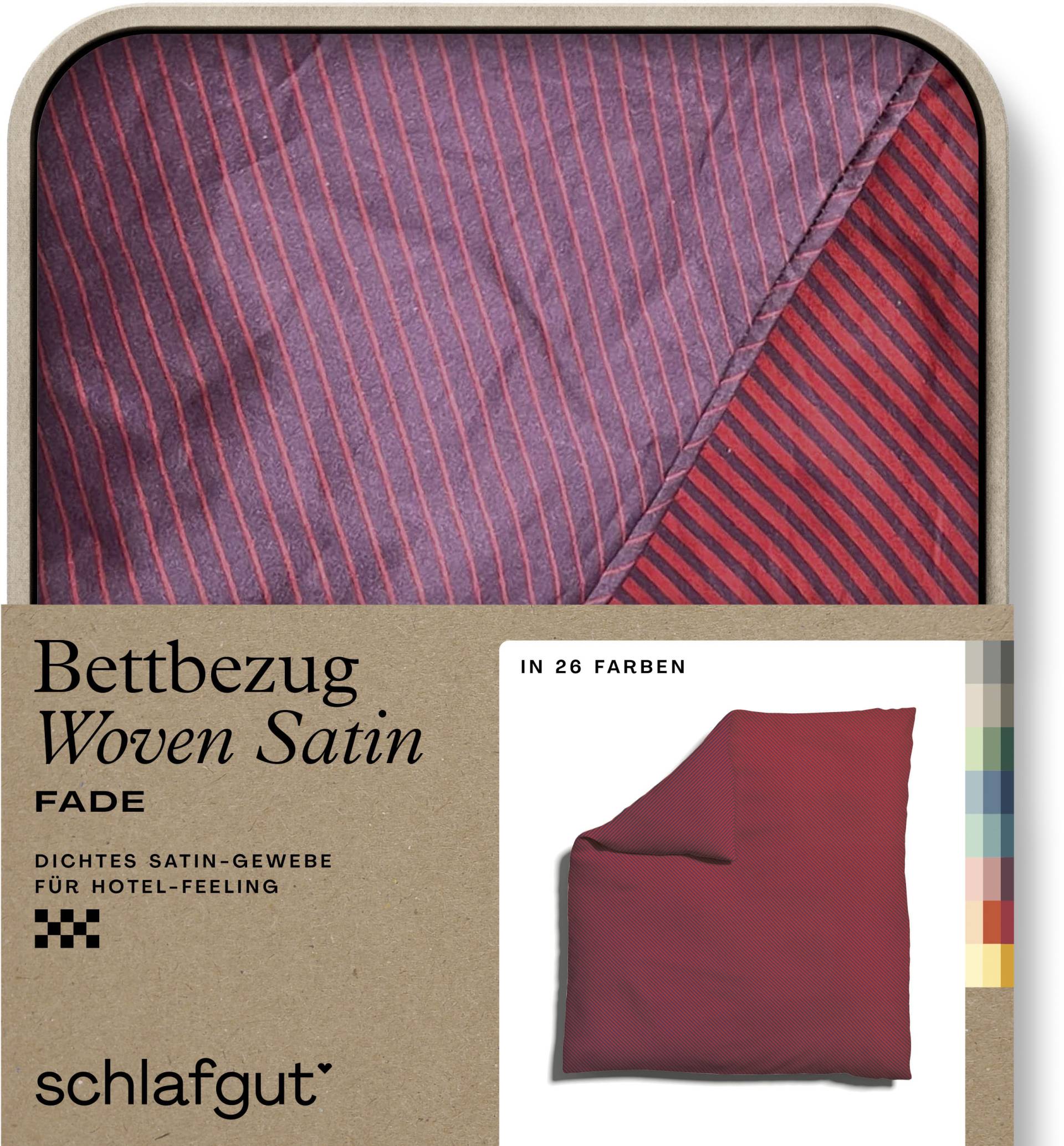 Schlafgut Bettbezug »Woven Satin Fade mit feinen Streifen«, (1 St.) von Schlafgut