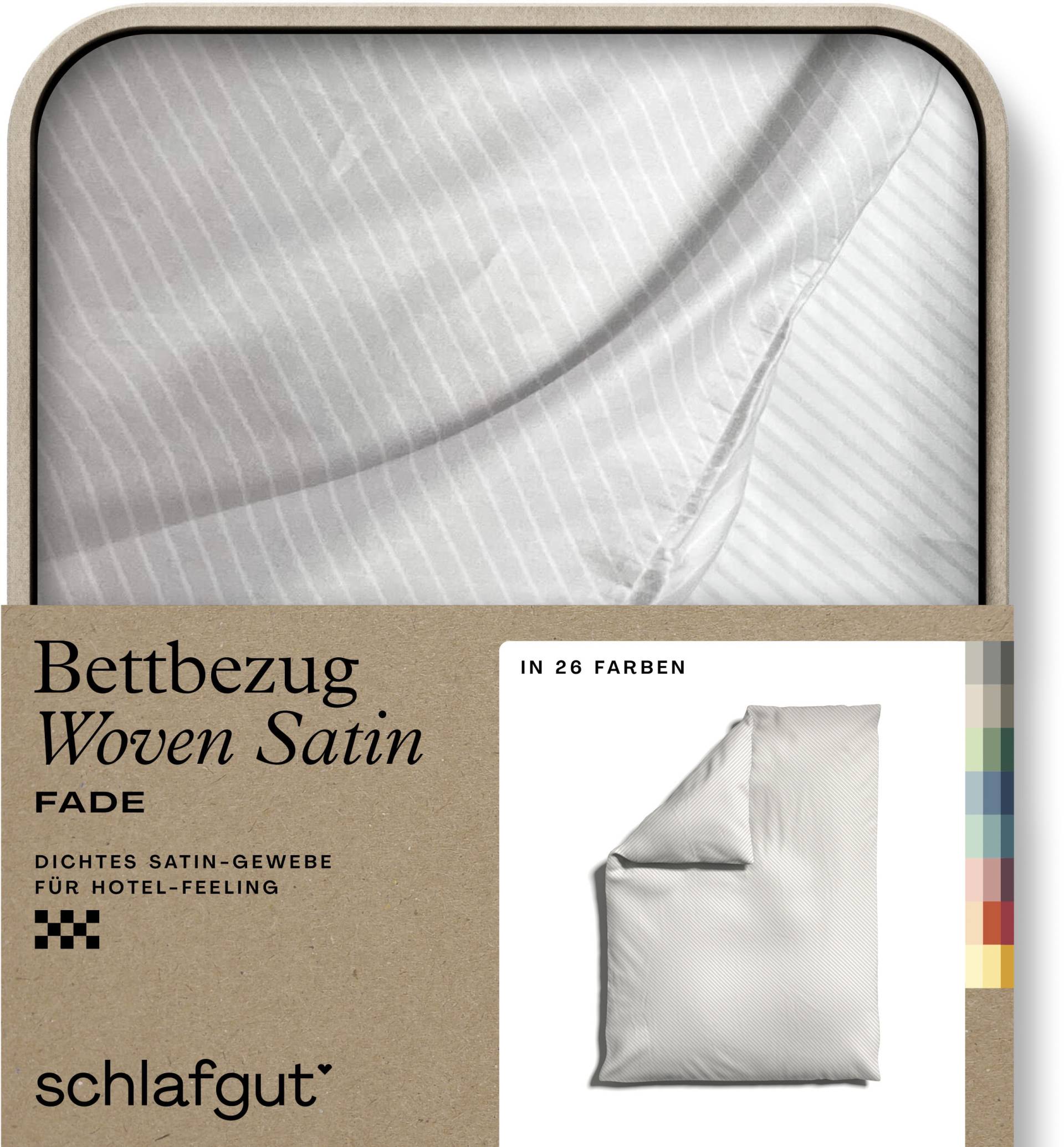 Schlafgut Bettbezug »Woven Satin Fade mit feinen Streifen«, (1 St.) von Schlafgut