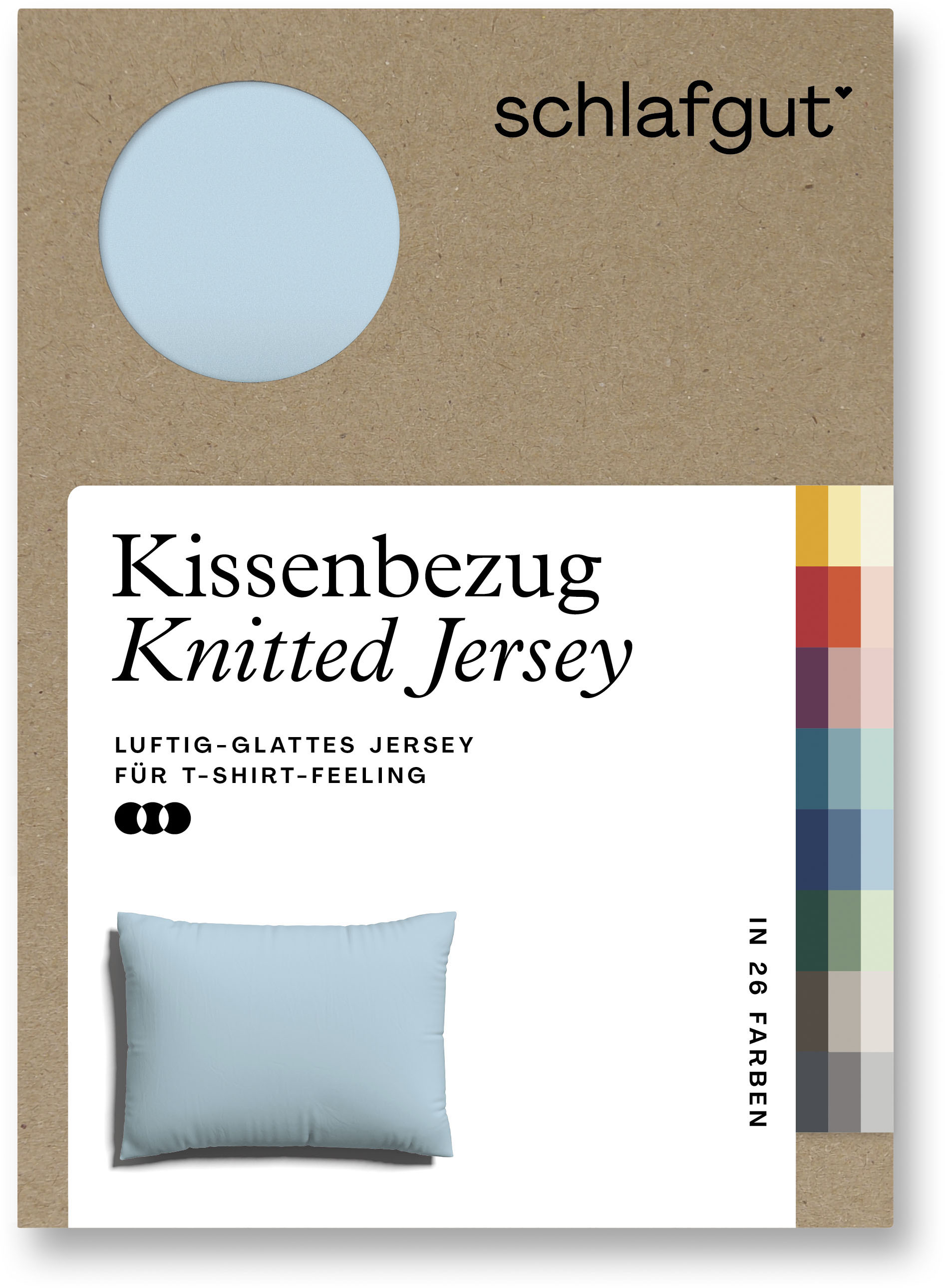 Schlafgut Kissenbezug »Knitted Jersey«, (1 St.) von Schlafgut