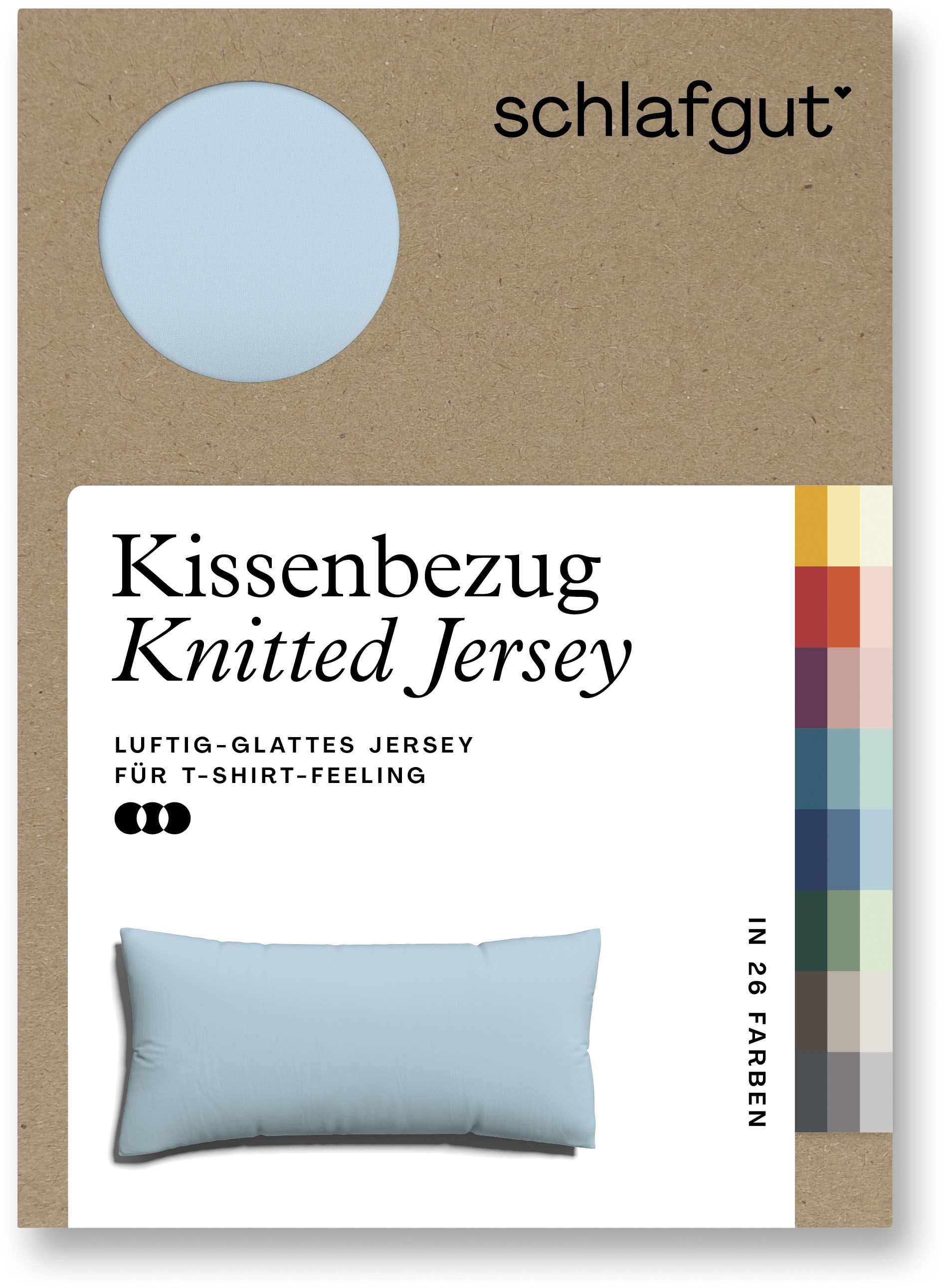 Schlafgut Kissenbezug »Knitted Jersey«, (1 St.) von Schlafgut