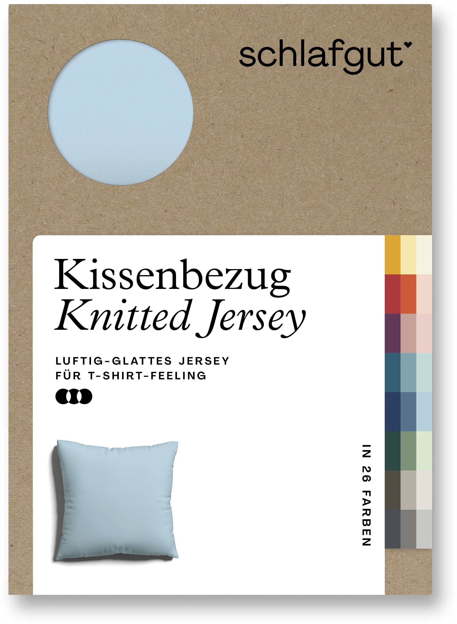 Schlafgut Kissenbezug »Knitted Jersey«, (1 St.) von Schlafgut