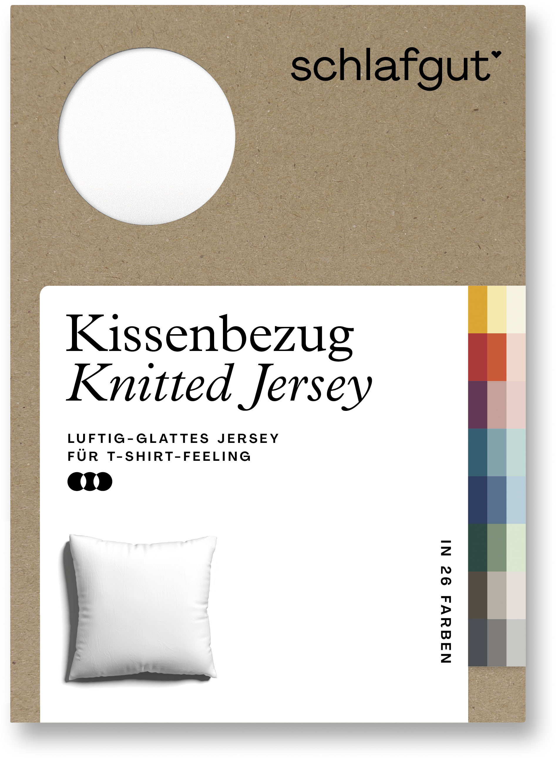 Schlafgut Kissenbezug »Knitted Jersey«, (1 St.) von Schlafgut