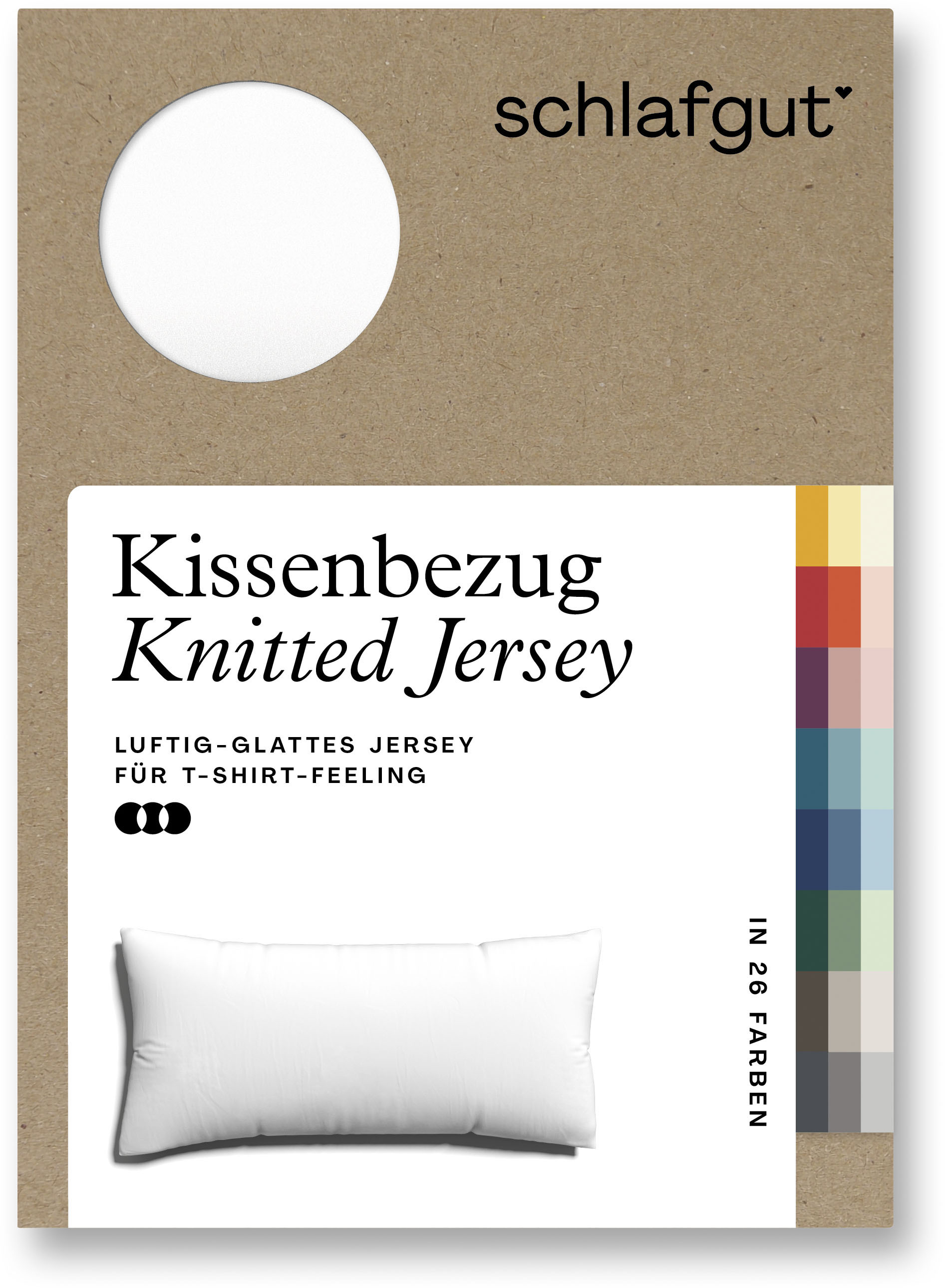 Schlafgut Kissenbezug »Knitted Jersey«, (1 St.) von Schlafgut