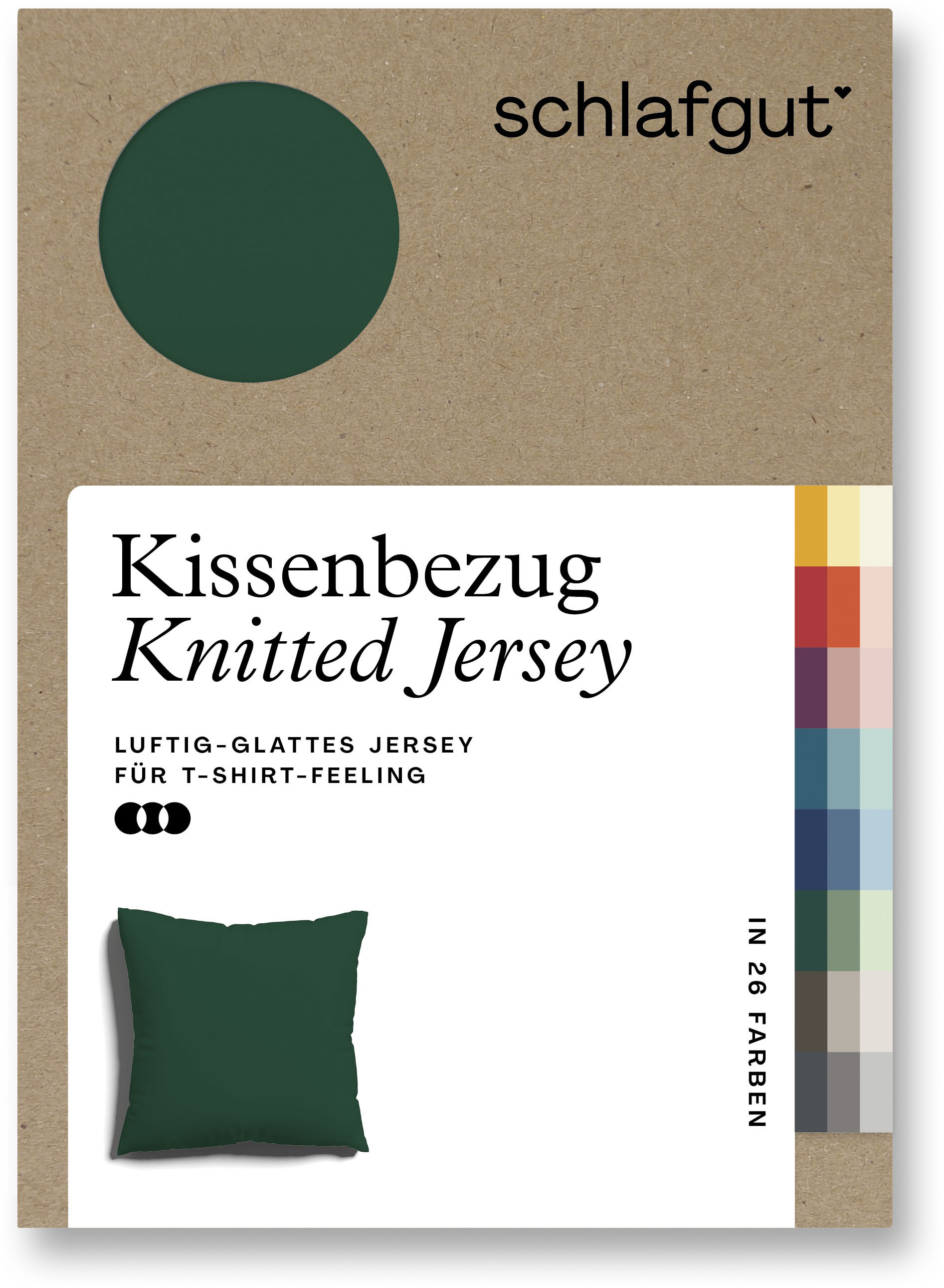 Schlafgut Kissenbezug »Knitted Jersey«, (1 St.) von Schlafgut