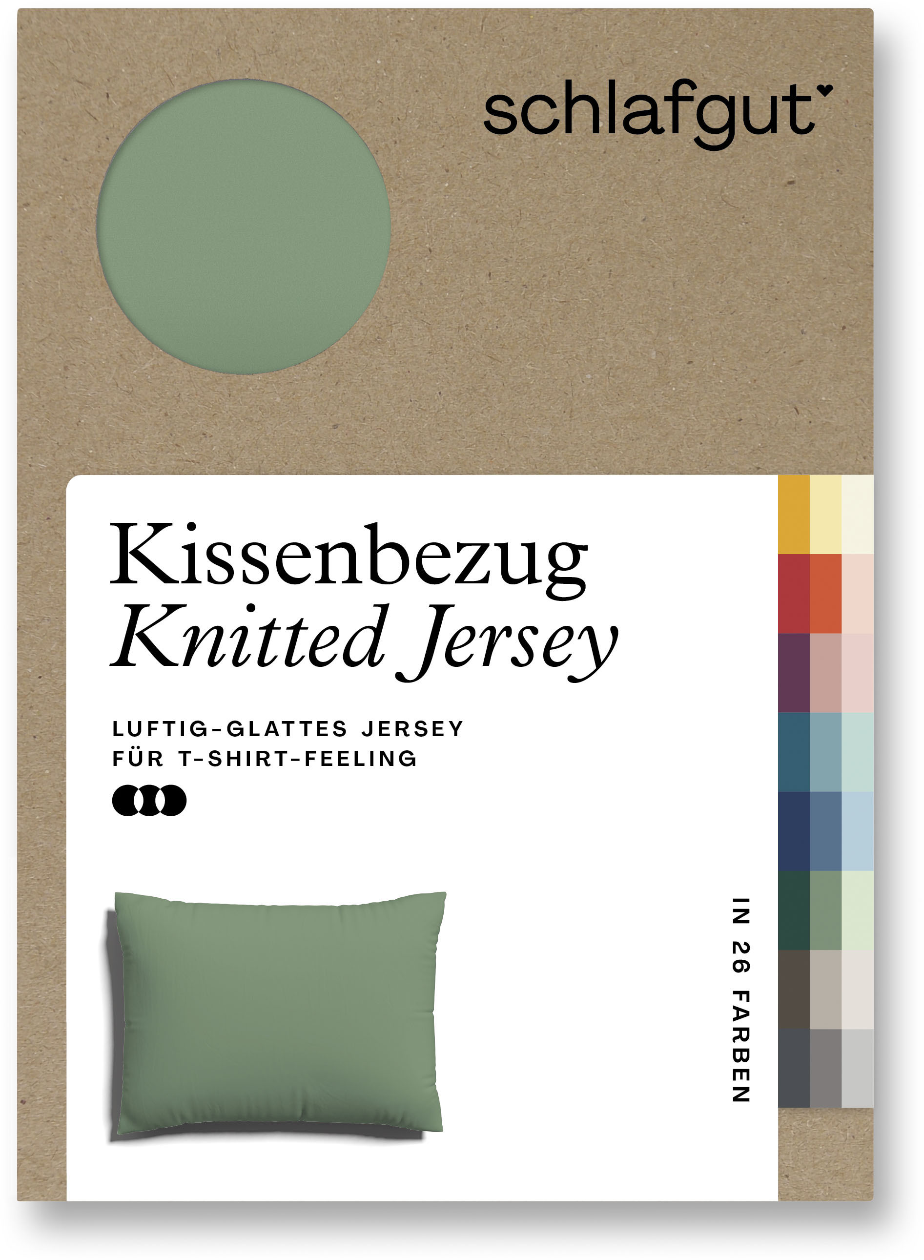 Schlafgut Kissenbezug »Knitted Jersey«, (1 St.) von Schlafgut