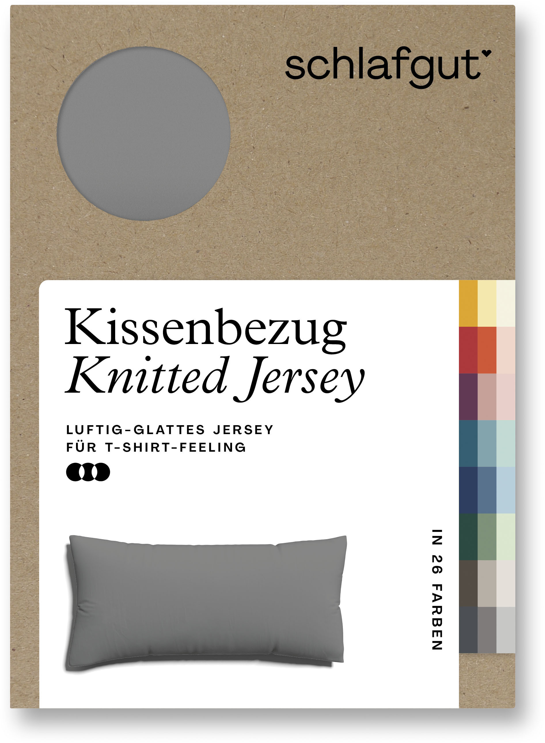 Schlafgut Kissenbezug »Knitted Jersey«, (1 St.) von Schlafgut