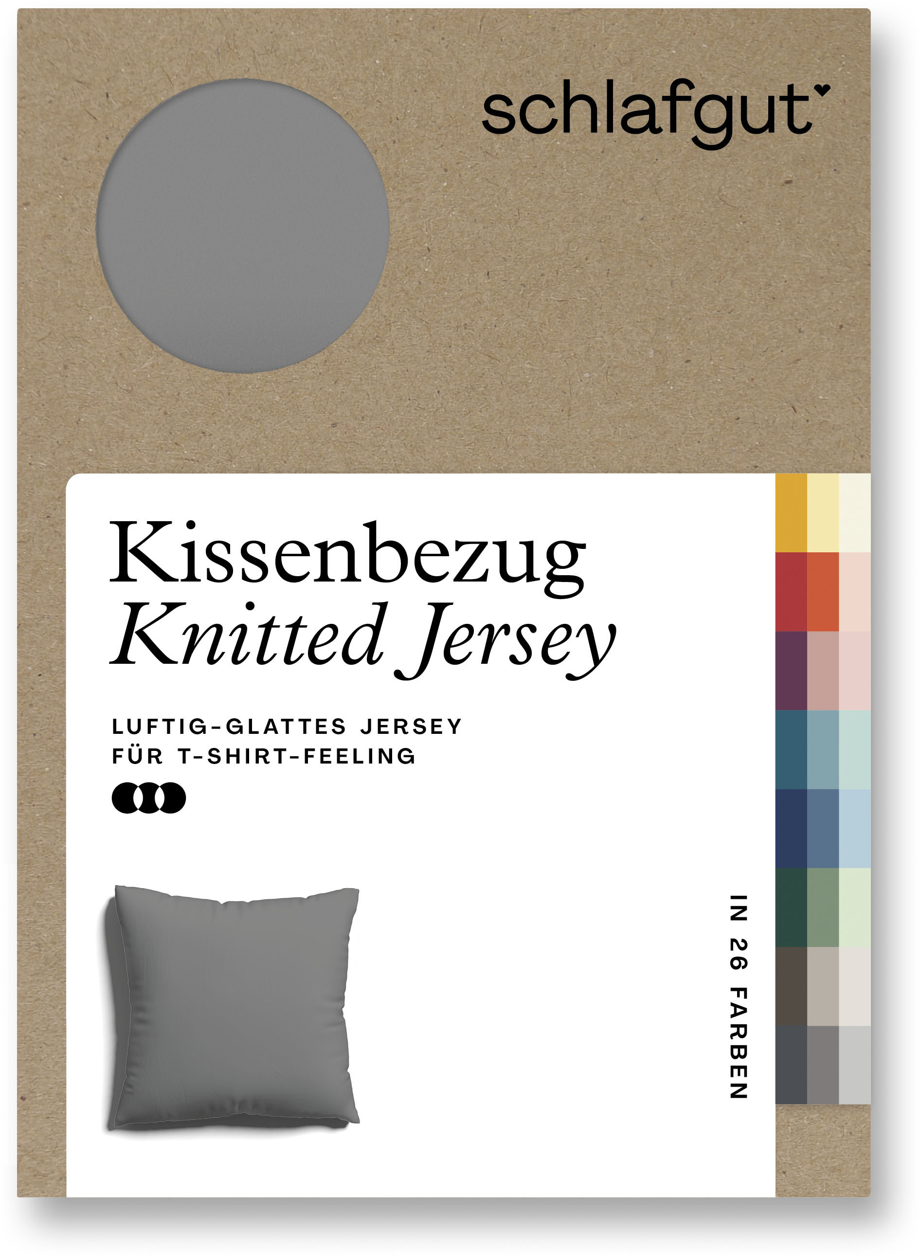 Schlafgut Kissenbezug »Knitted Jersey«, (1 St.) von Schlafgut