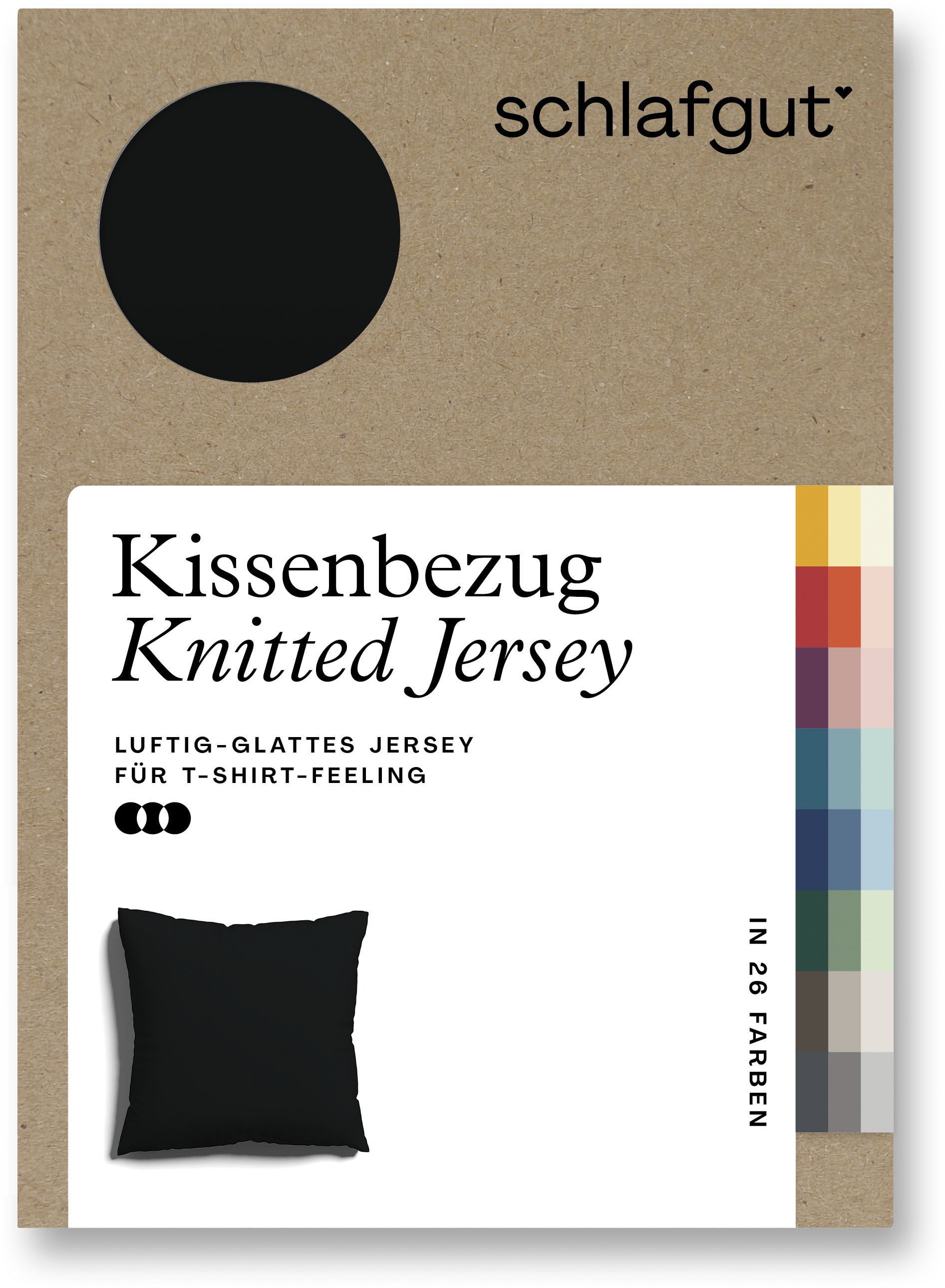 Schlafgut Kissenbezug »Knitted Jersey«, (1 St.) von Schlafgut