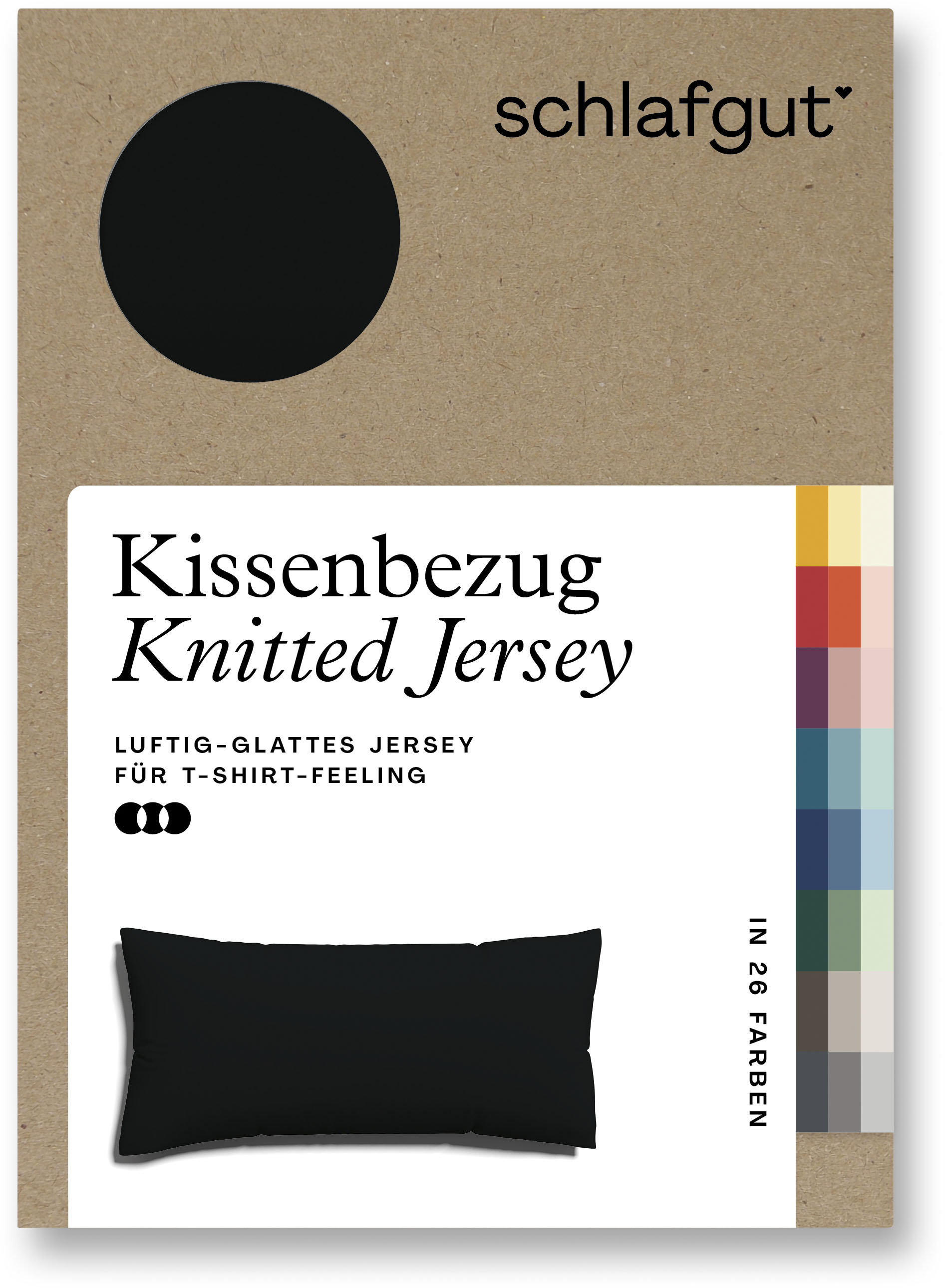 Schlafgut Kissenbezug »Knitted Jersey«, (1 St.) von Schlafgut