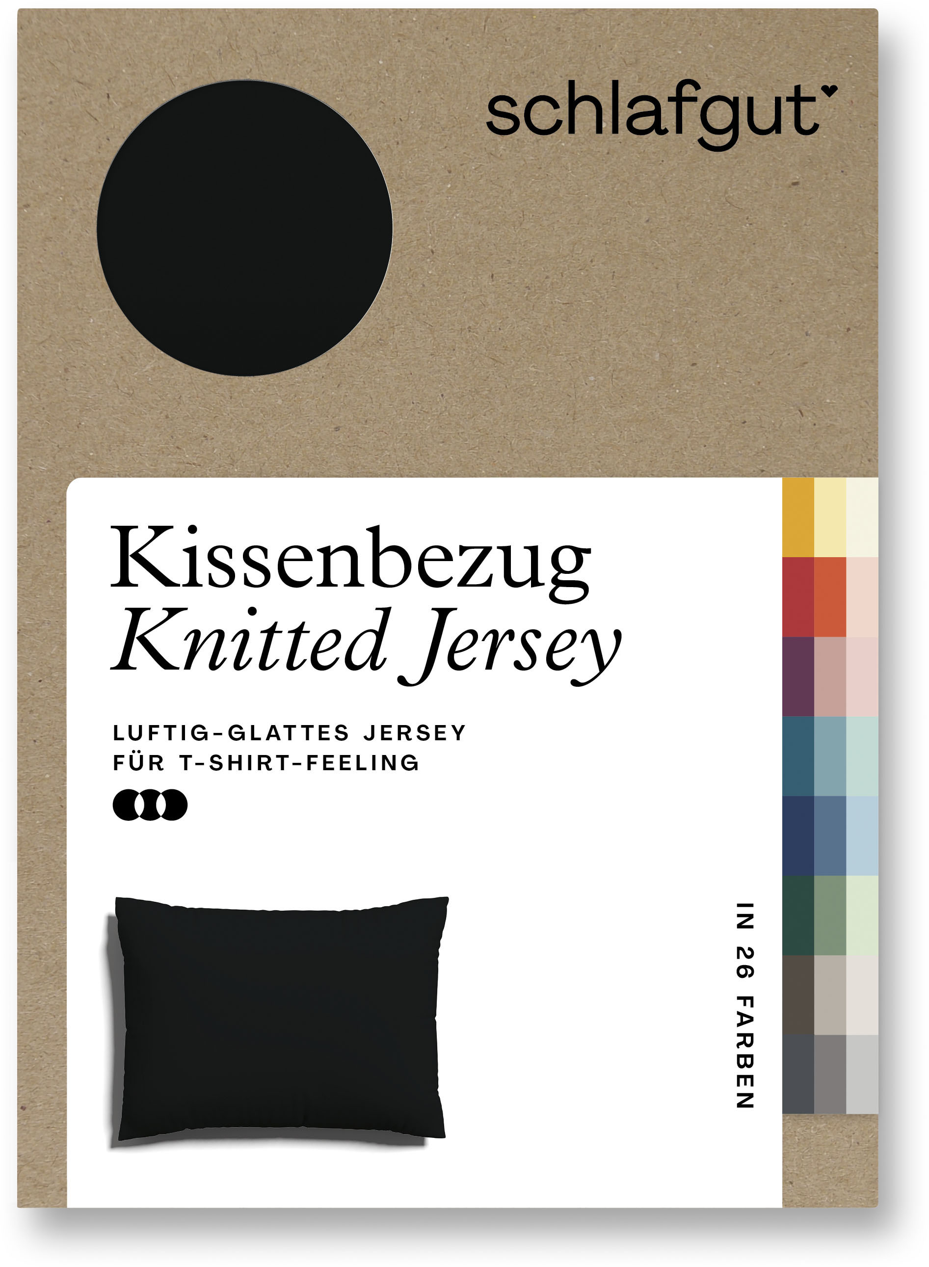 Schlafgut Kissenbezug »Knitted Jersey«, (1 St.) von Schlafgut