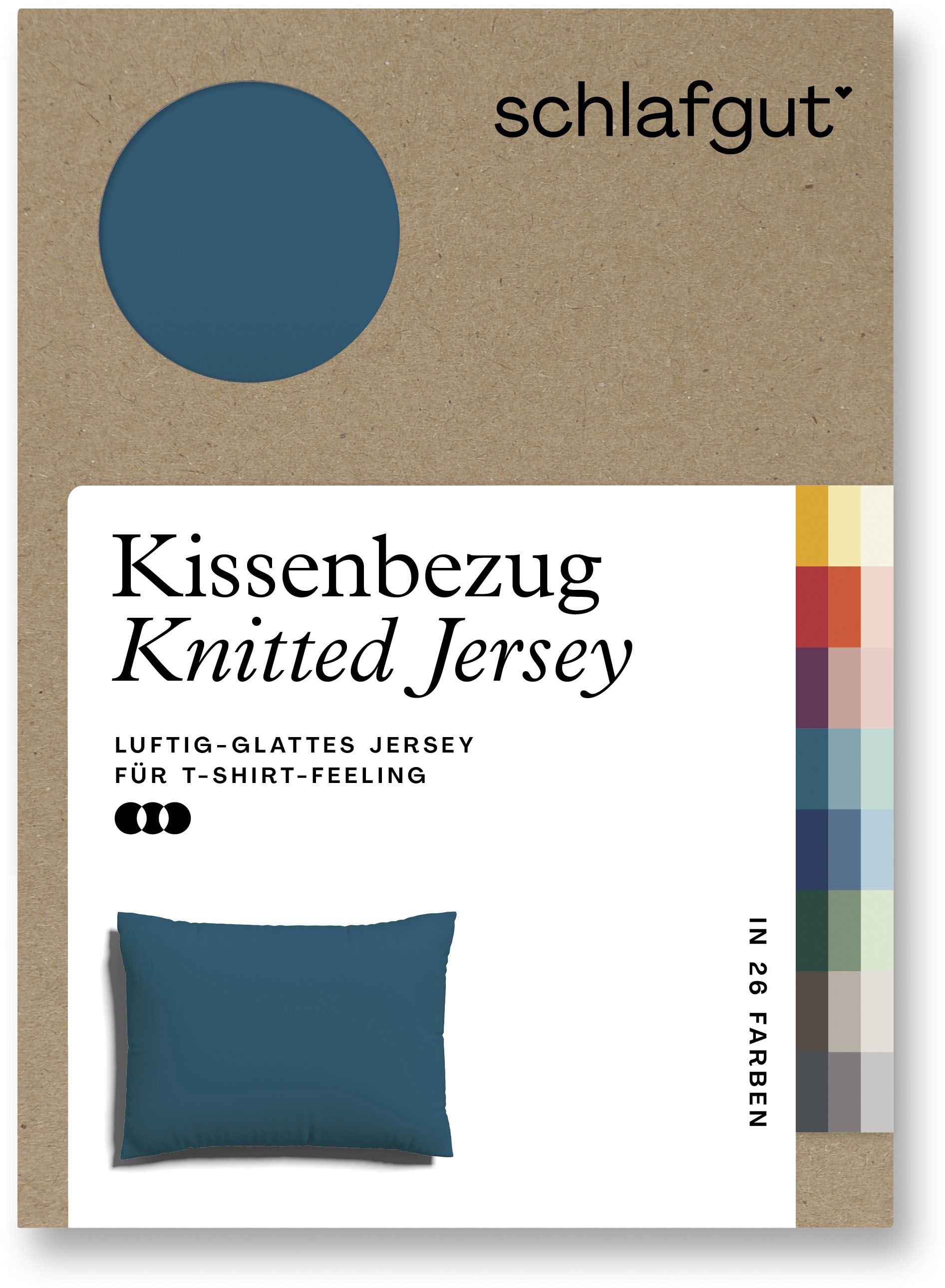 Schlafgut Kissenbezug »Knitted Jersey«, (1 St.) von Schlafgut