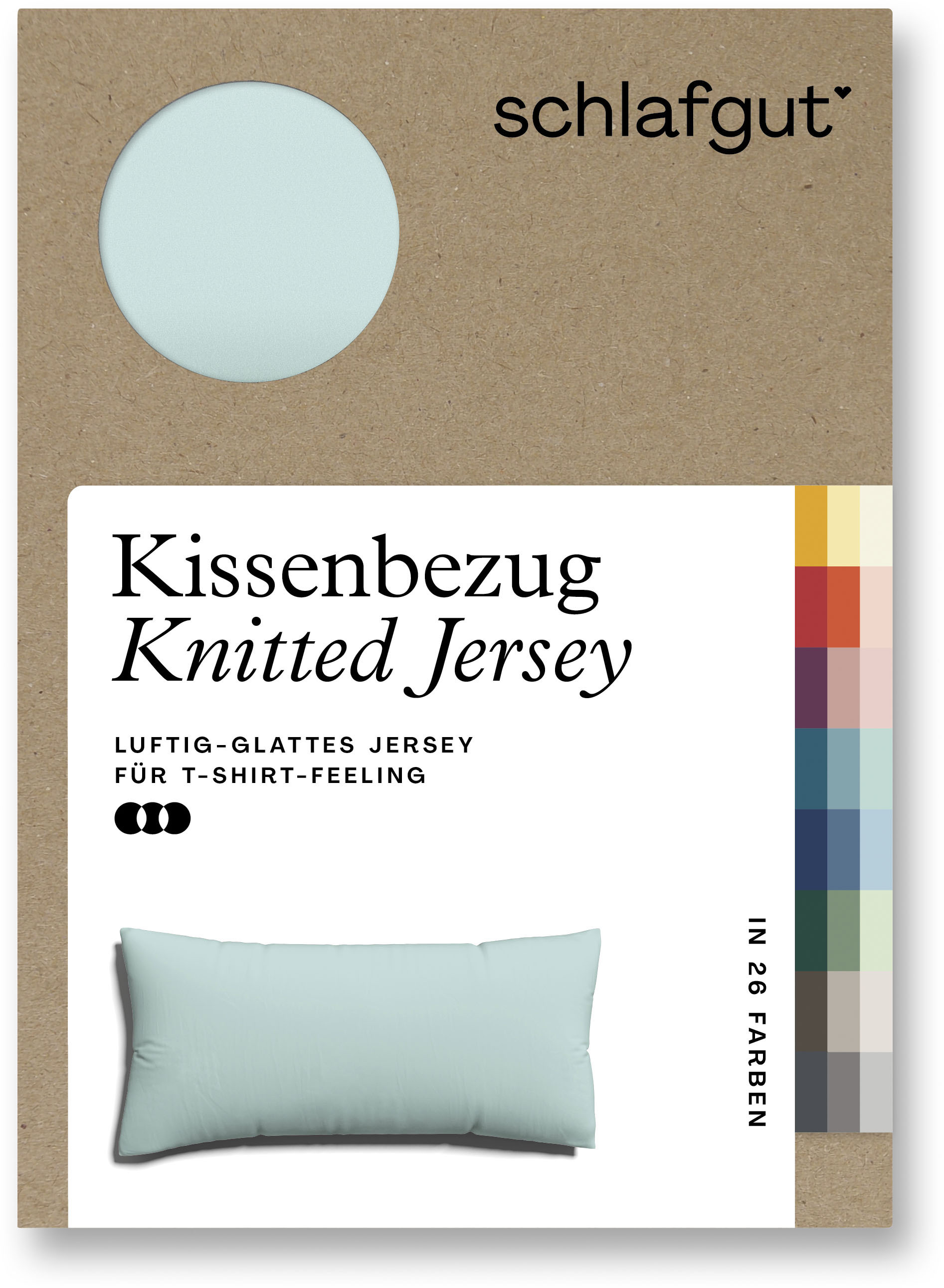 Schlafgut Kissenbezug »Knitted Jersey«, (1 St.) von Schlafgut