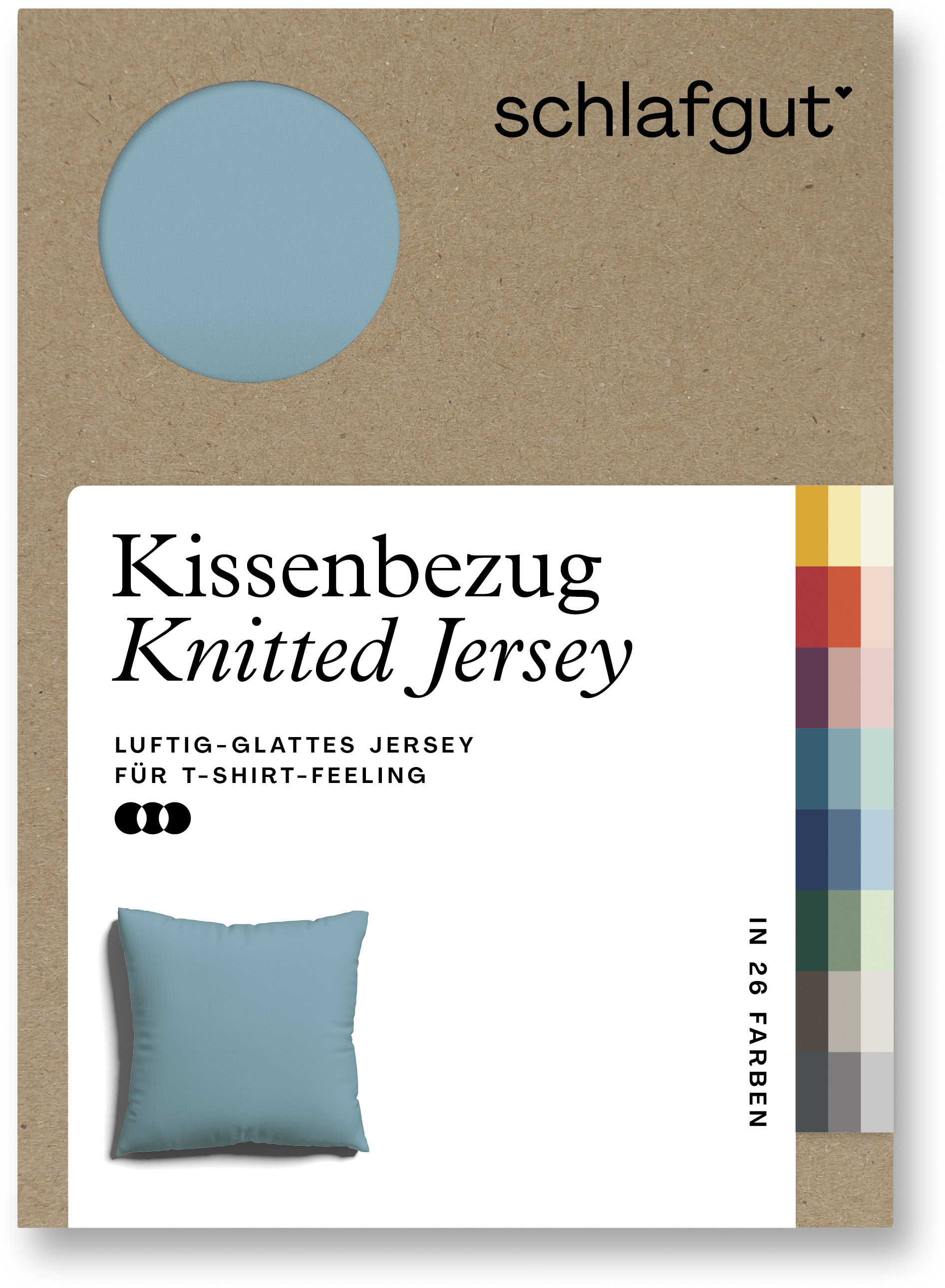 Schlafgut Kissenbezug »Knitted Jersey«, (1 St.) von Schlafgut