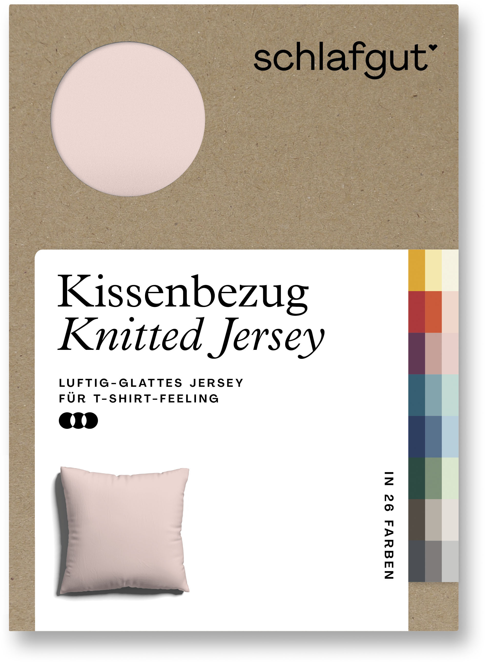 Schlafgut Kissenbezug »Knitted Jersey«, (1 St.) von Schlafgut