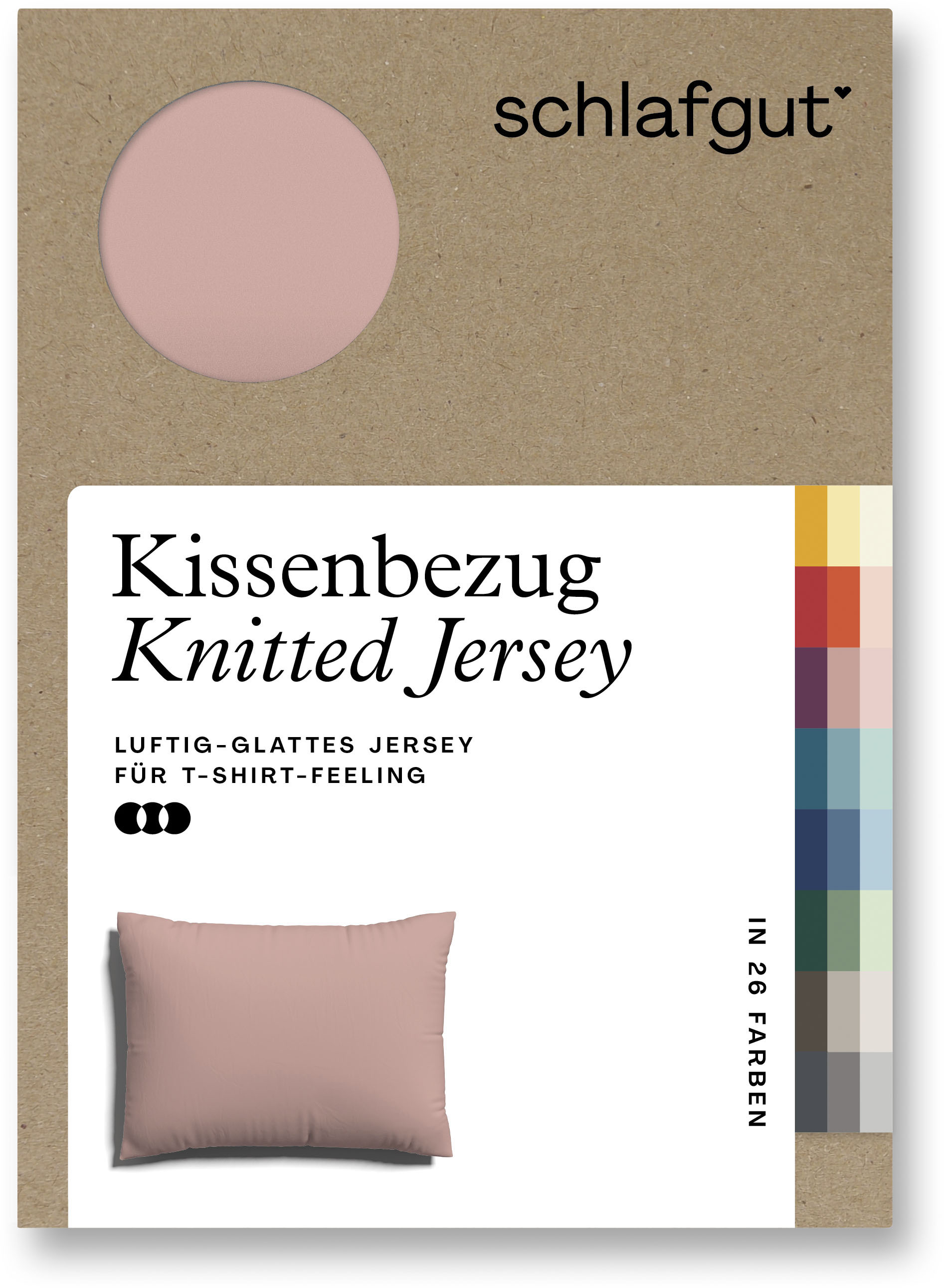 Schlafgut Kissenbezug »Knitted Jersey«, (1 St.) von Schlafgut