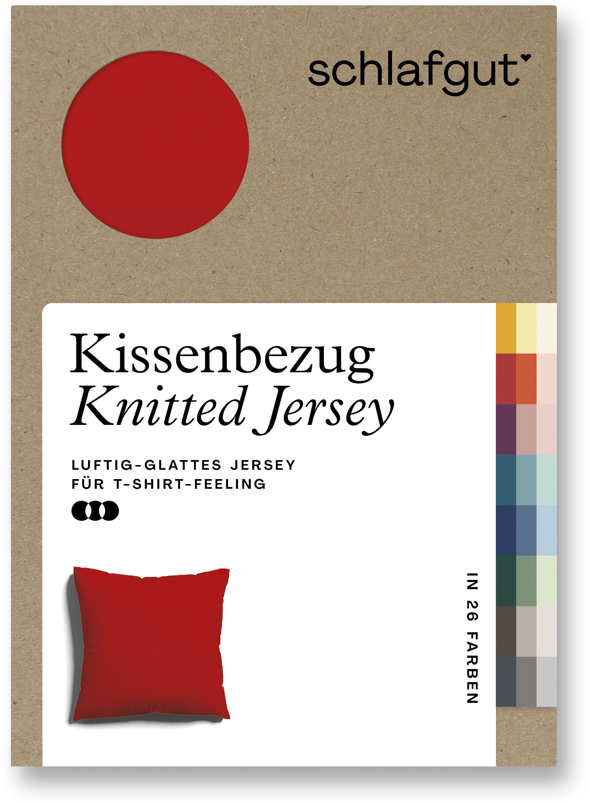 Schlafgut Kissenbezug »Knitted Jersey«, (1 St.) von Schlafgut