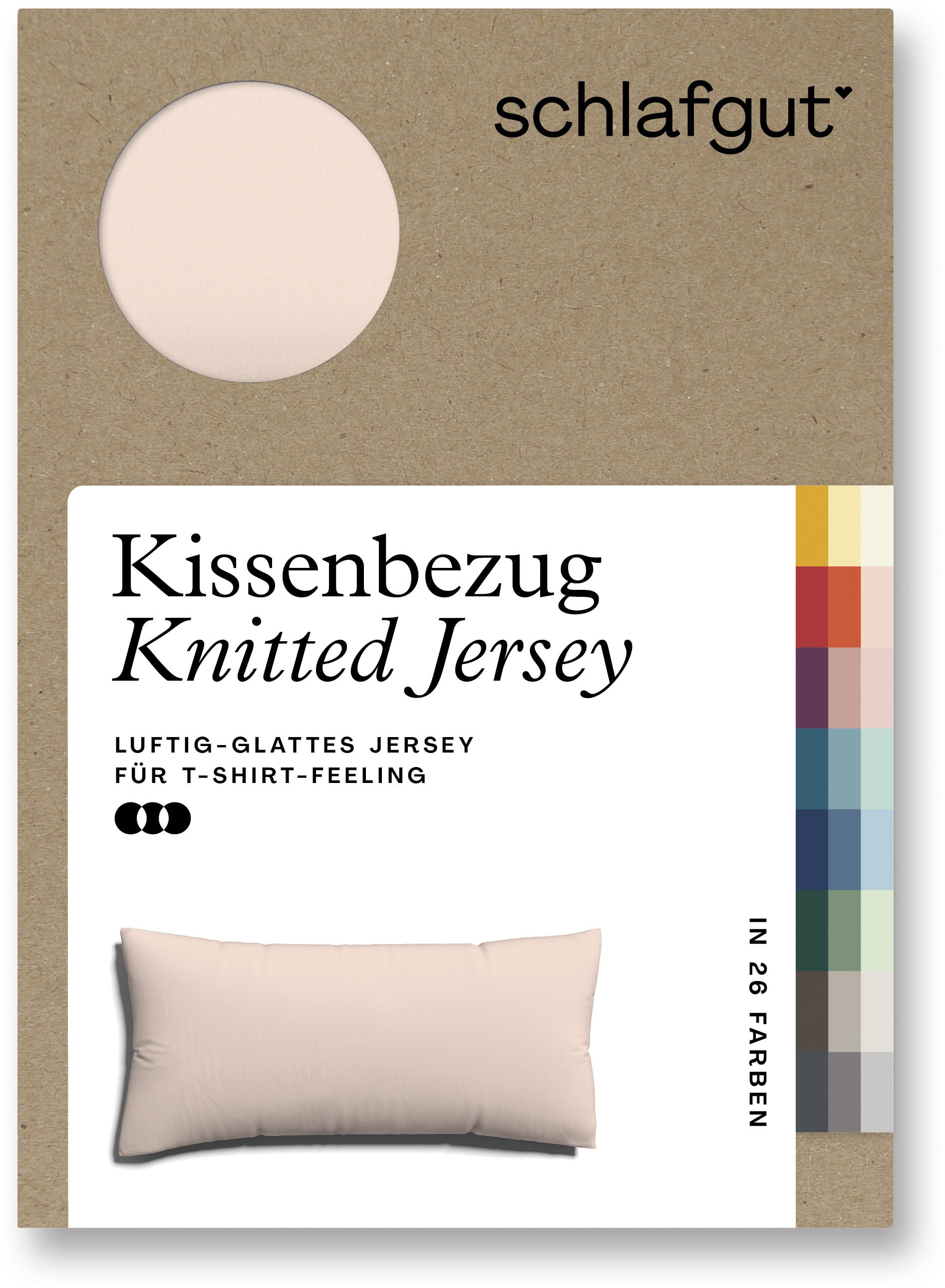 Schlafgut Kissenbezug »Knitted Jersey«, (1 St.) von Schlafgut