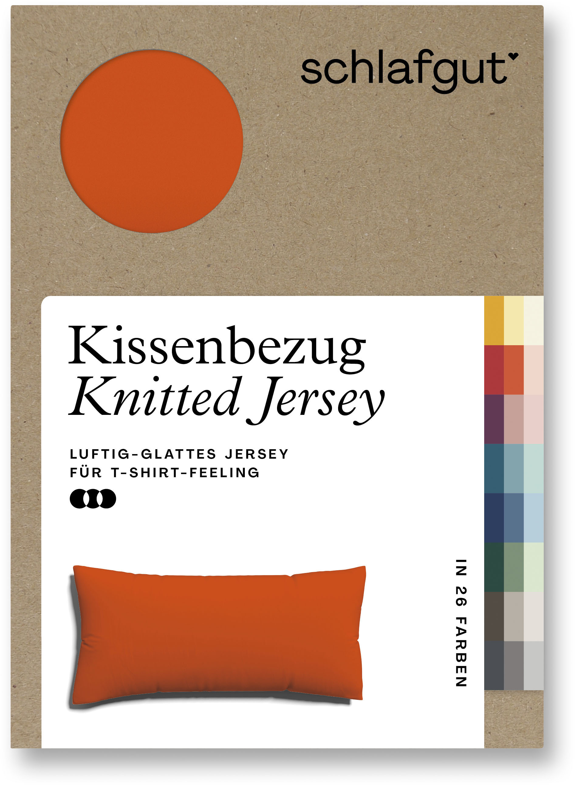 Schlafgut Kissenbezug »Knitted Jersey«, (1 St.) von Schlafgut