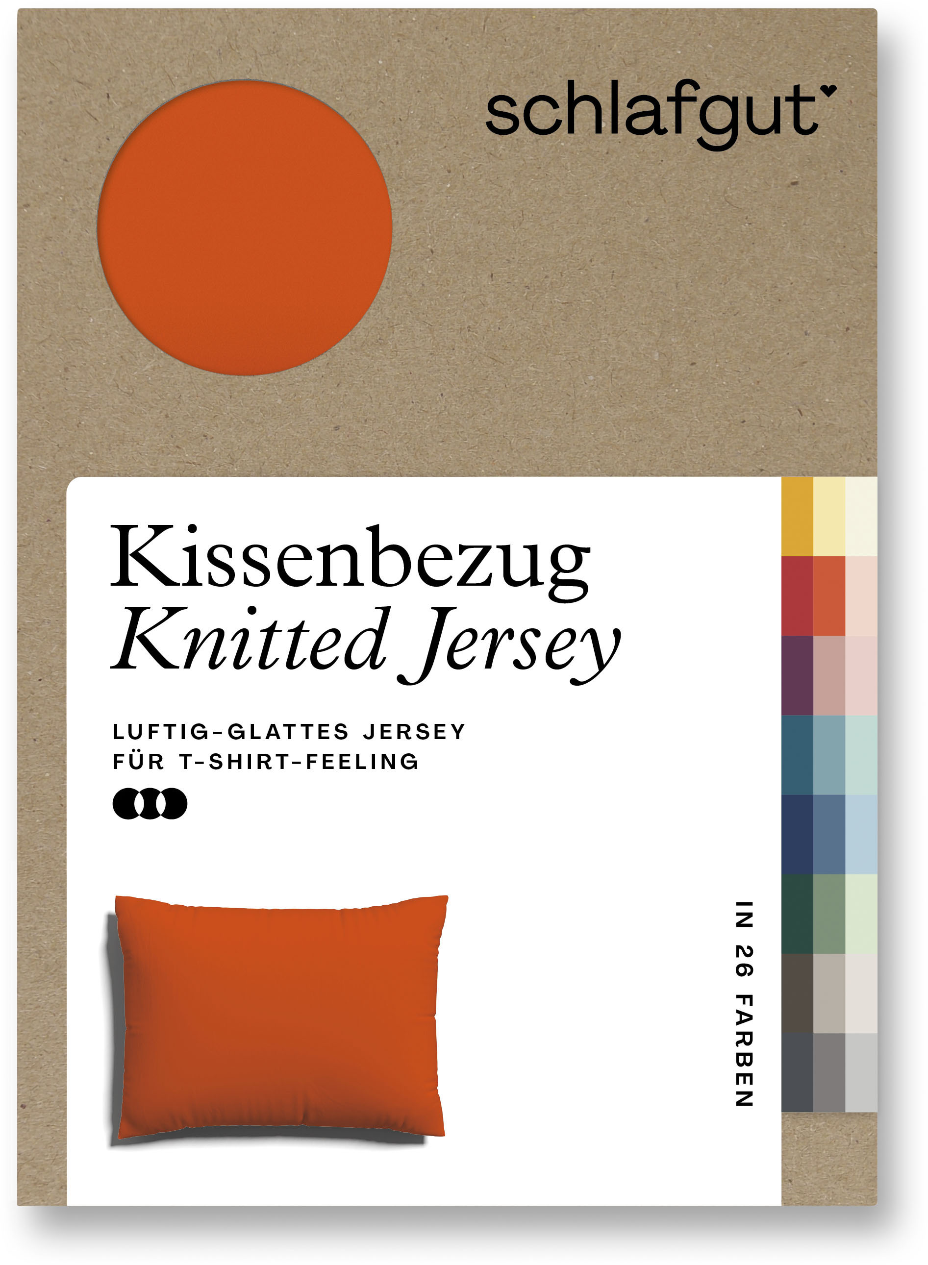 Schlafgut Kissenbezug »Knitted Jersey«, (1 St.) von Schlafgut