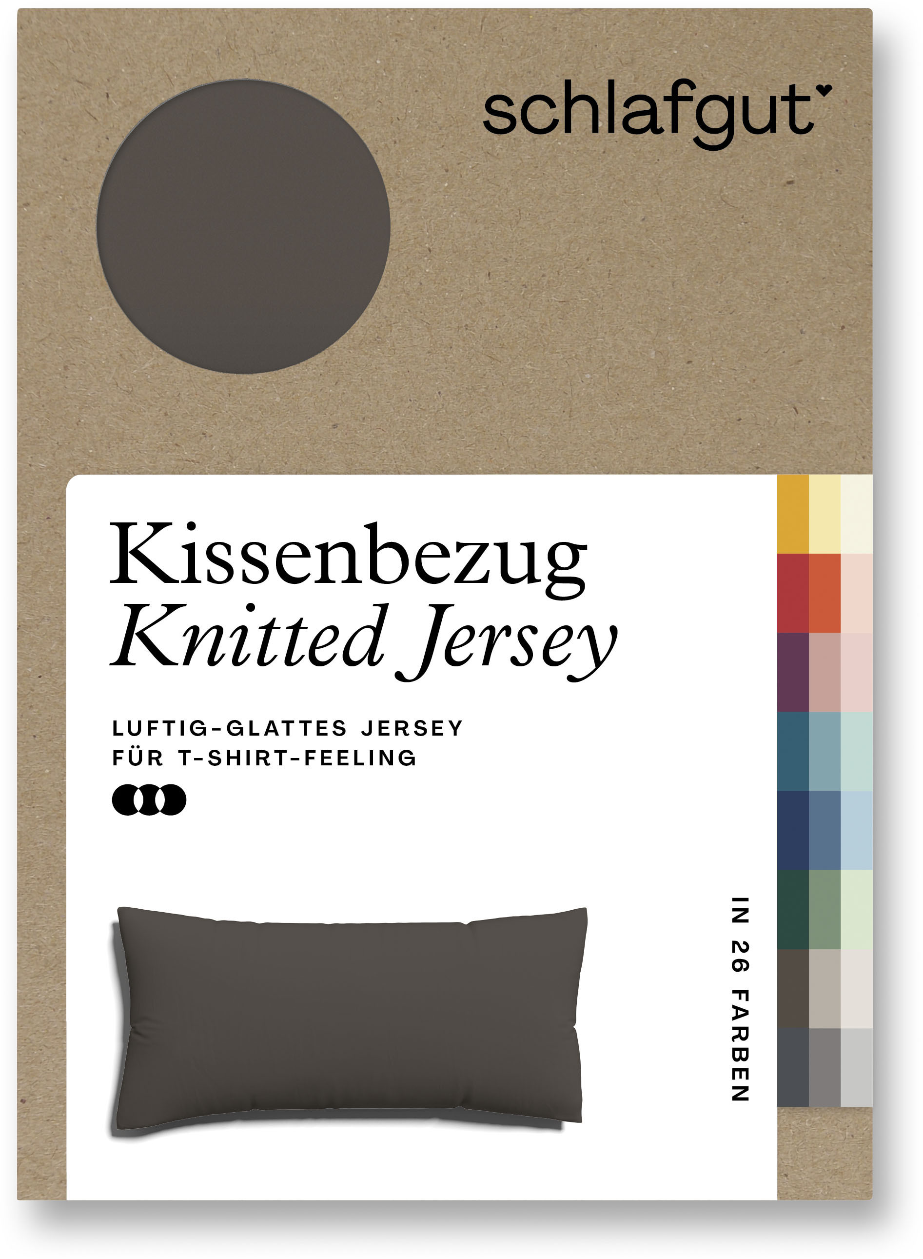 Schlafgut Kissenbezug »Knitted Jersey«, (1 St.) von Schlafgut