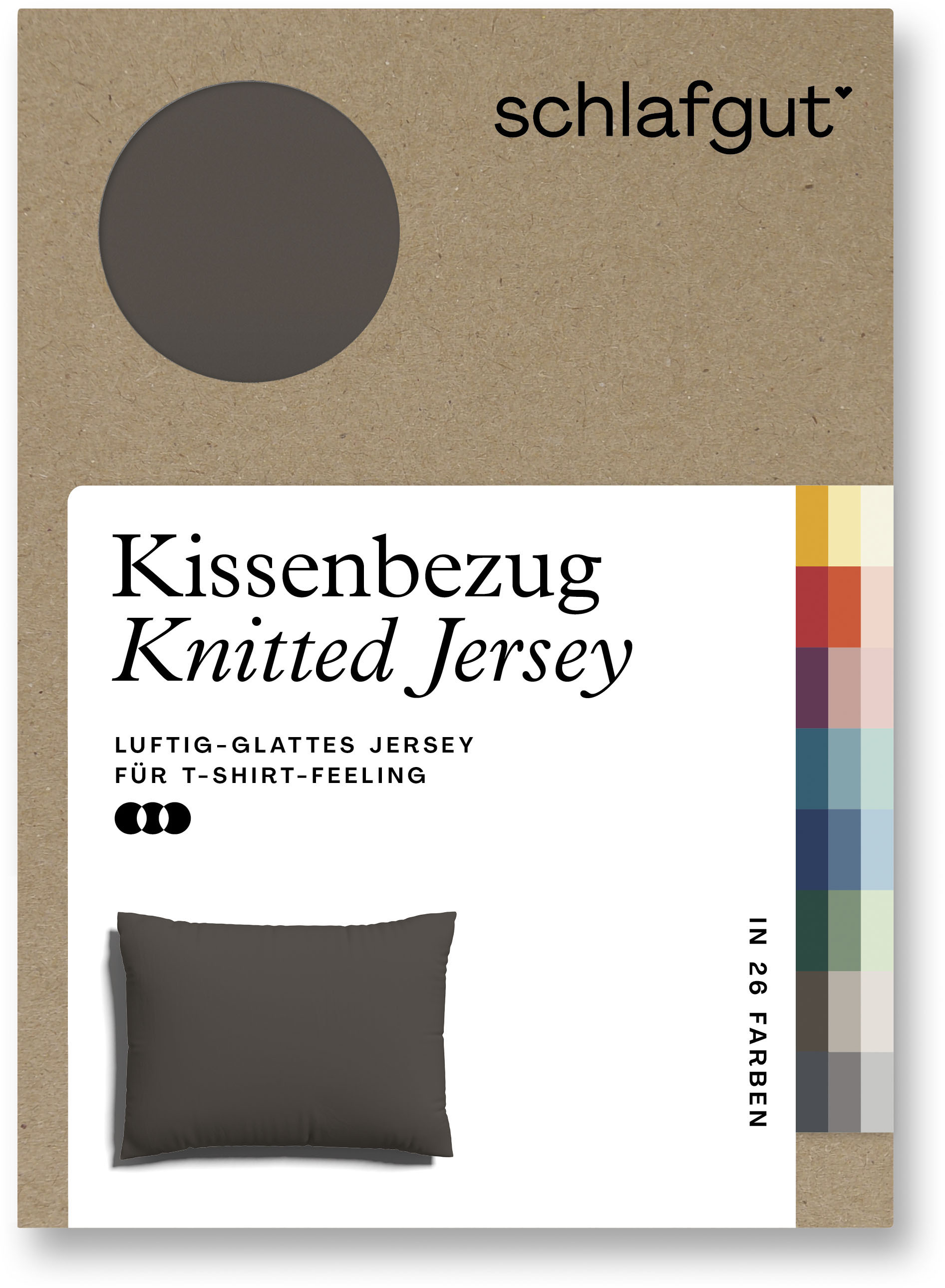 Schlafgut Kissenbezug »Knitted Jersey«, (1 St.) von Schlafgut