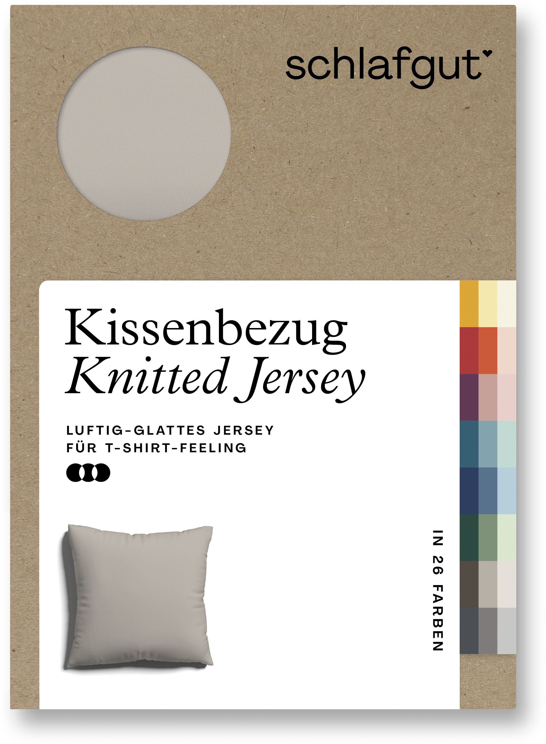 Schlafgut Kissenbezug »Knitted Jersey«, (1 St.) von Schlafgut