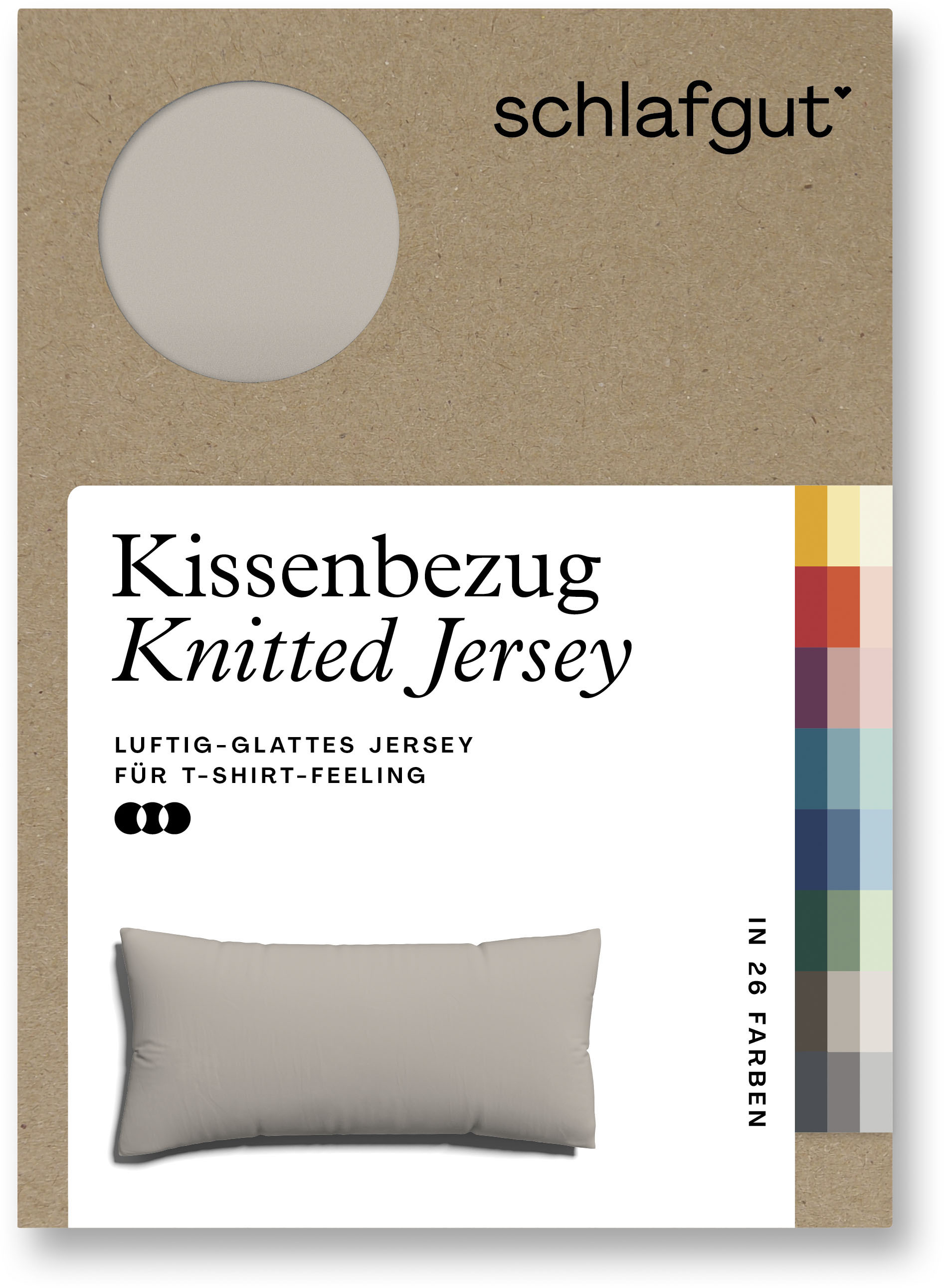 Schlafgut Kissenbezug »Knitted Jersey«, (1 St.) von Schlafgut