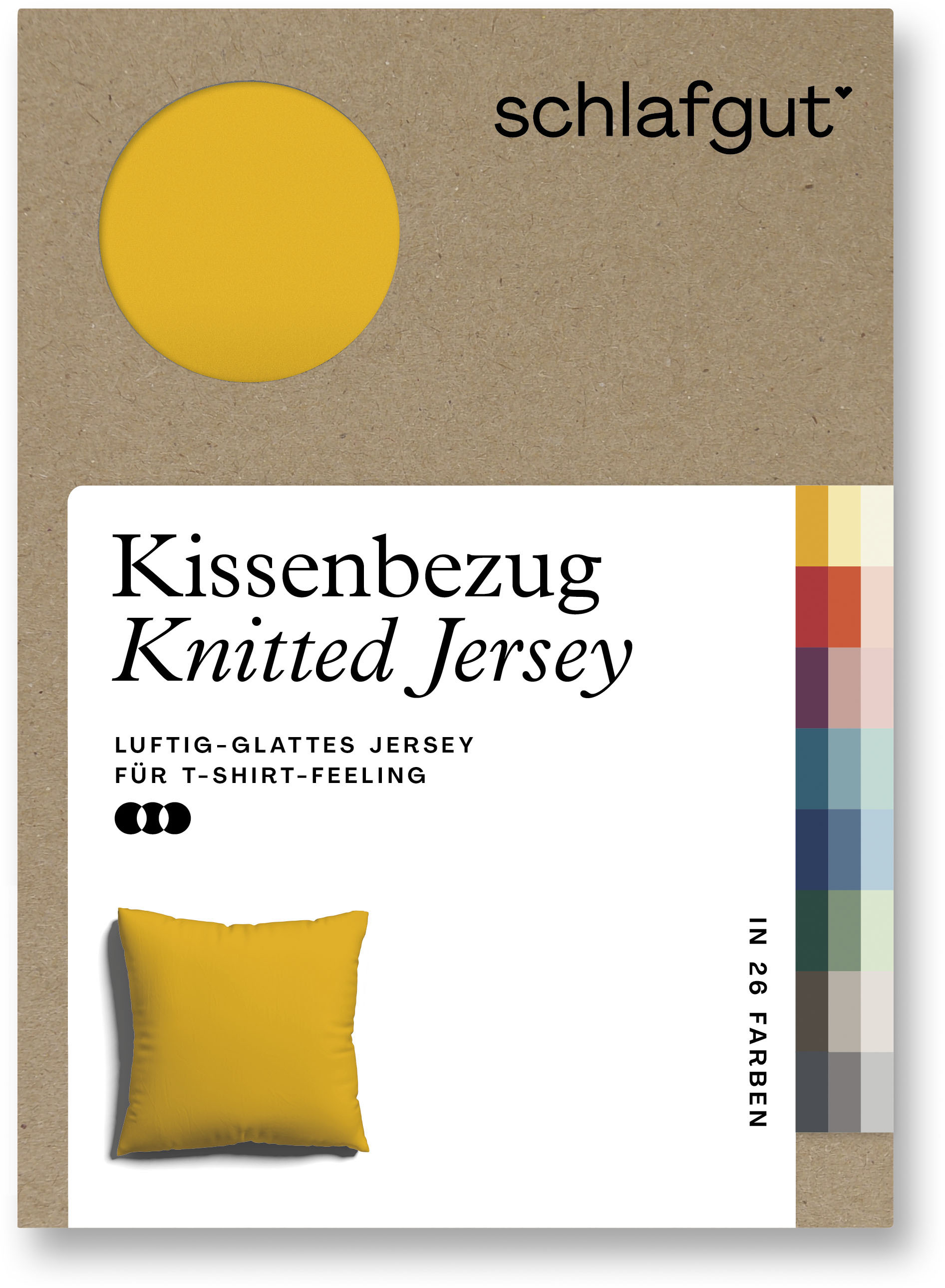 Schlafgut Kissenbezug »Knitted Jersey«, (1 St.) von Schlafgut