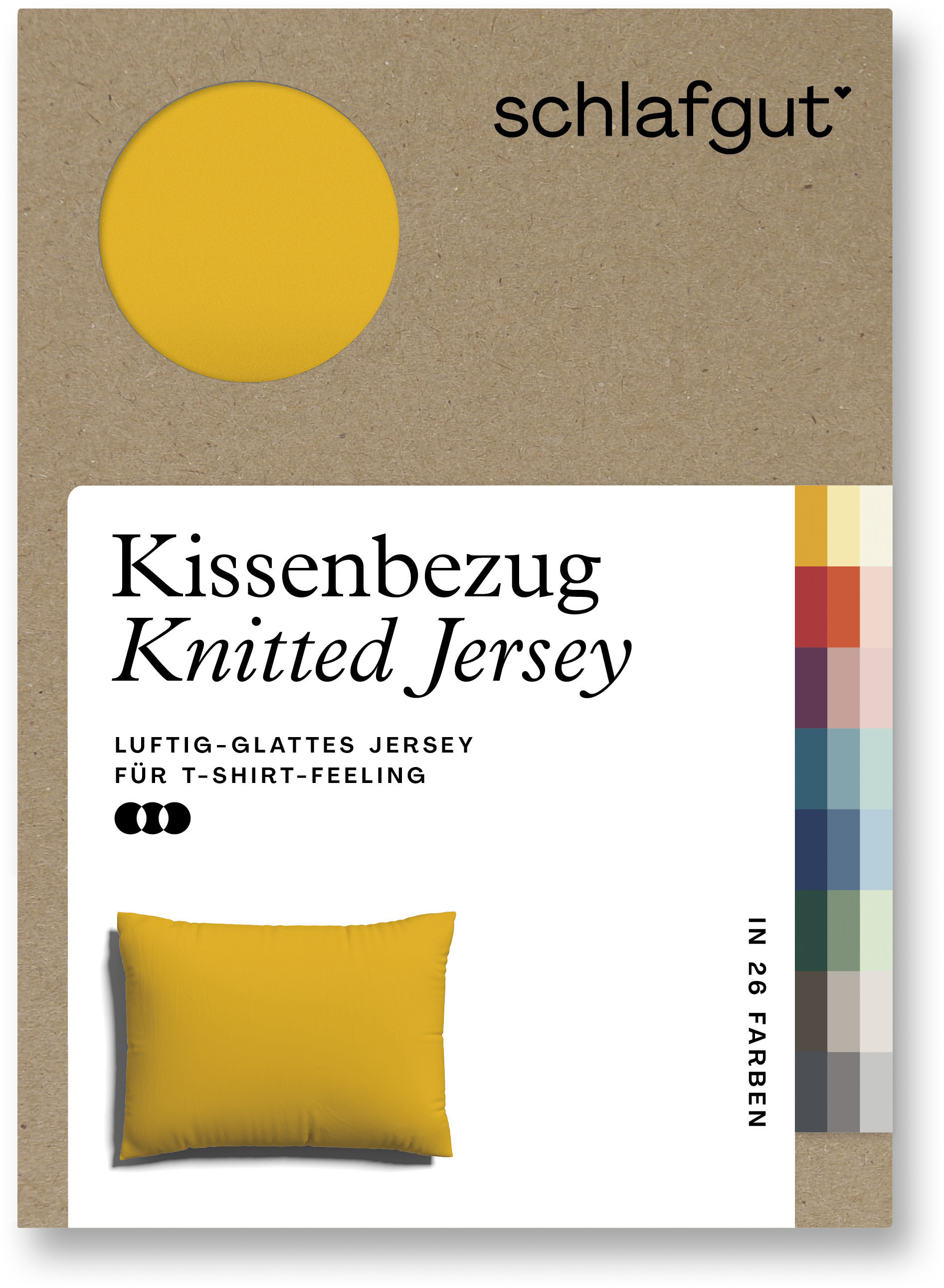 Schlafgut Kissenbezug »Knitted Jersey«, (1 St.) von Schlafgut