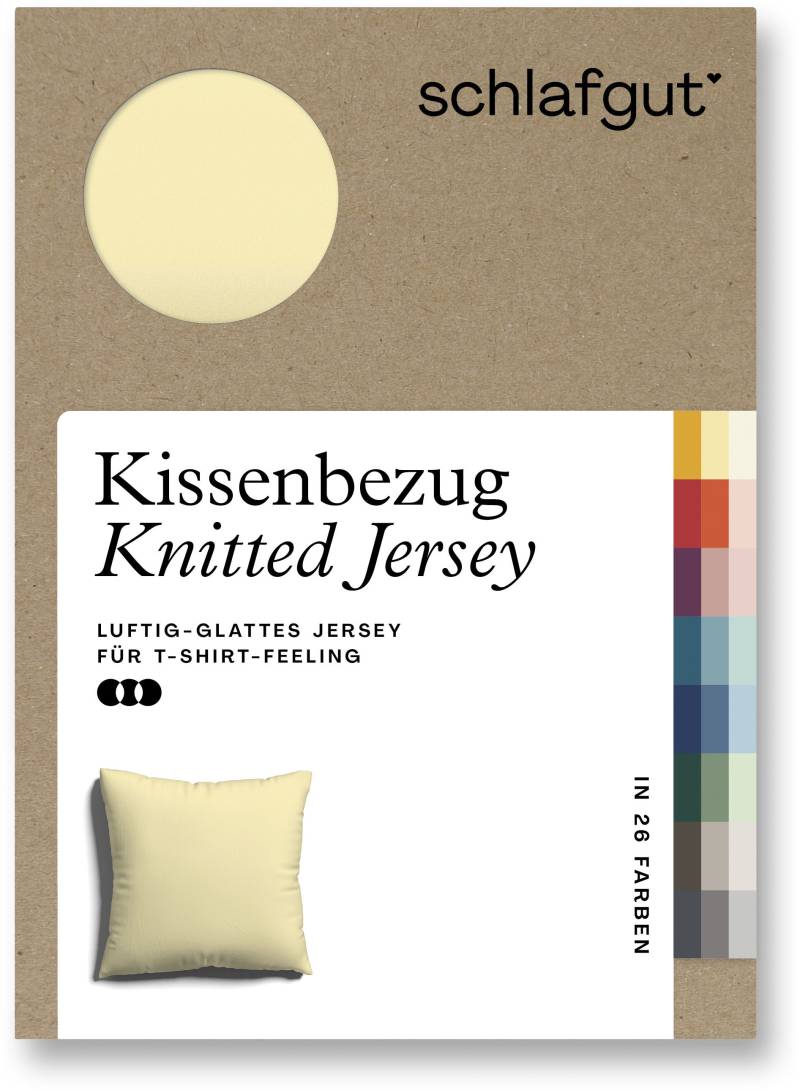 Schlafgut Kissenbezug »Knitted Jersey«, (1 St.) von Schlafgut