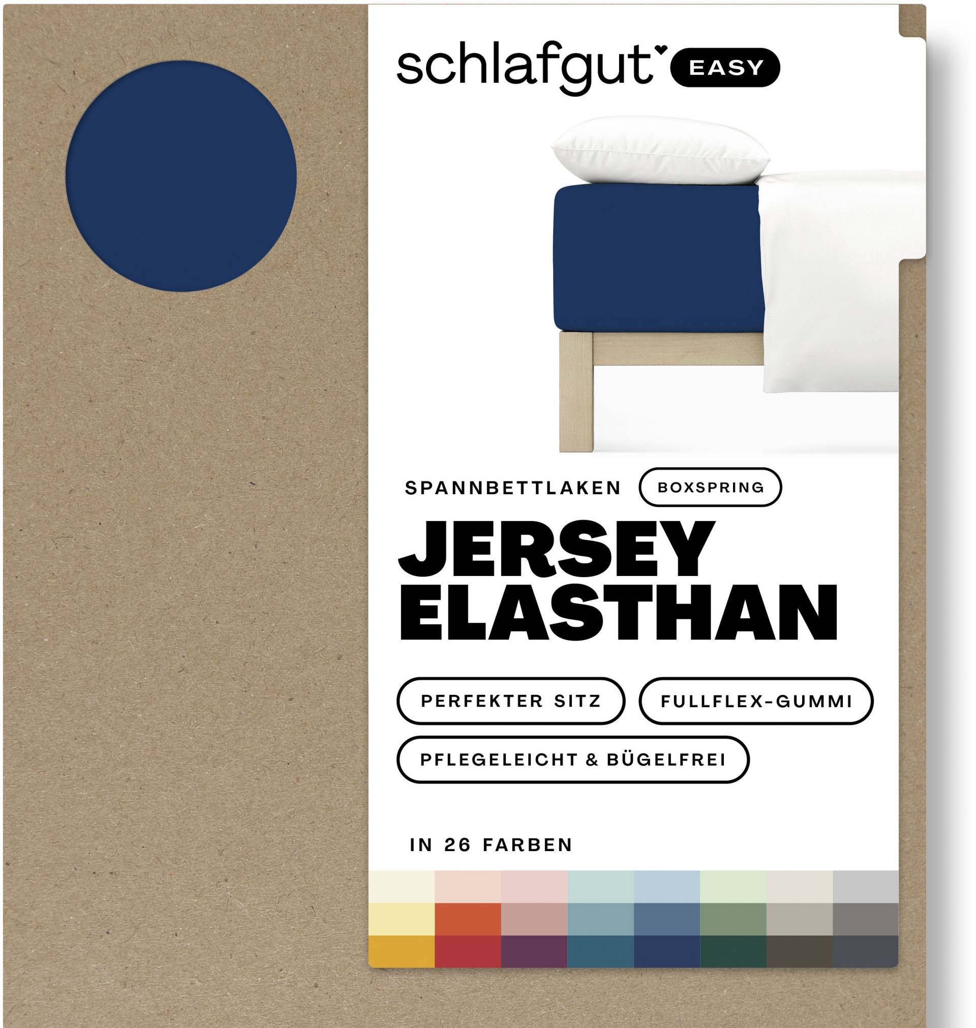 Schlafgut Spannbettlaken »EASY Jersey Elasthan Boxspring« von Schlafgut